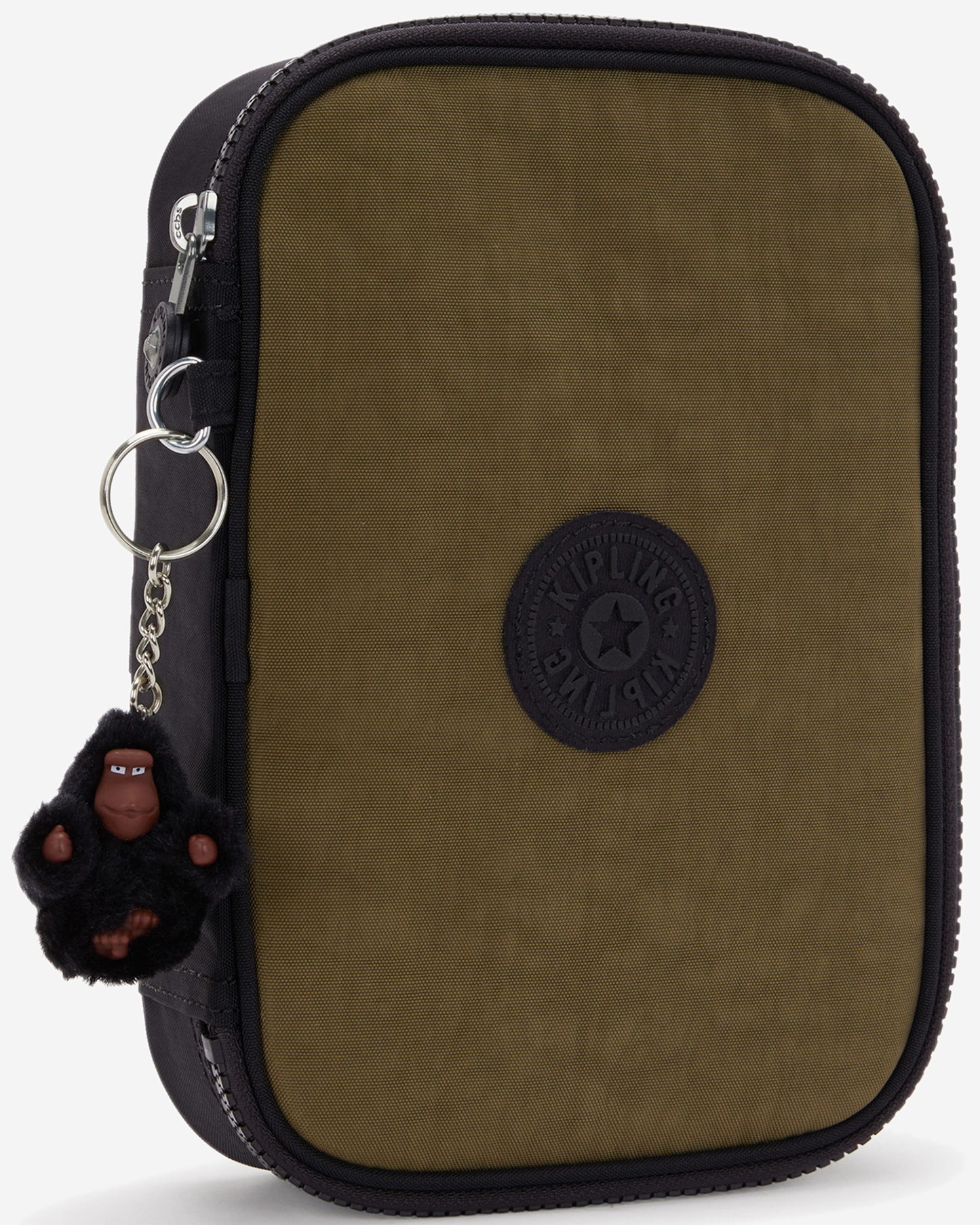 Kipling  100 Pens Black Khaki Bl Large Pencase 09405-5FY