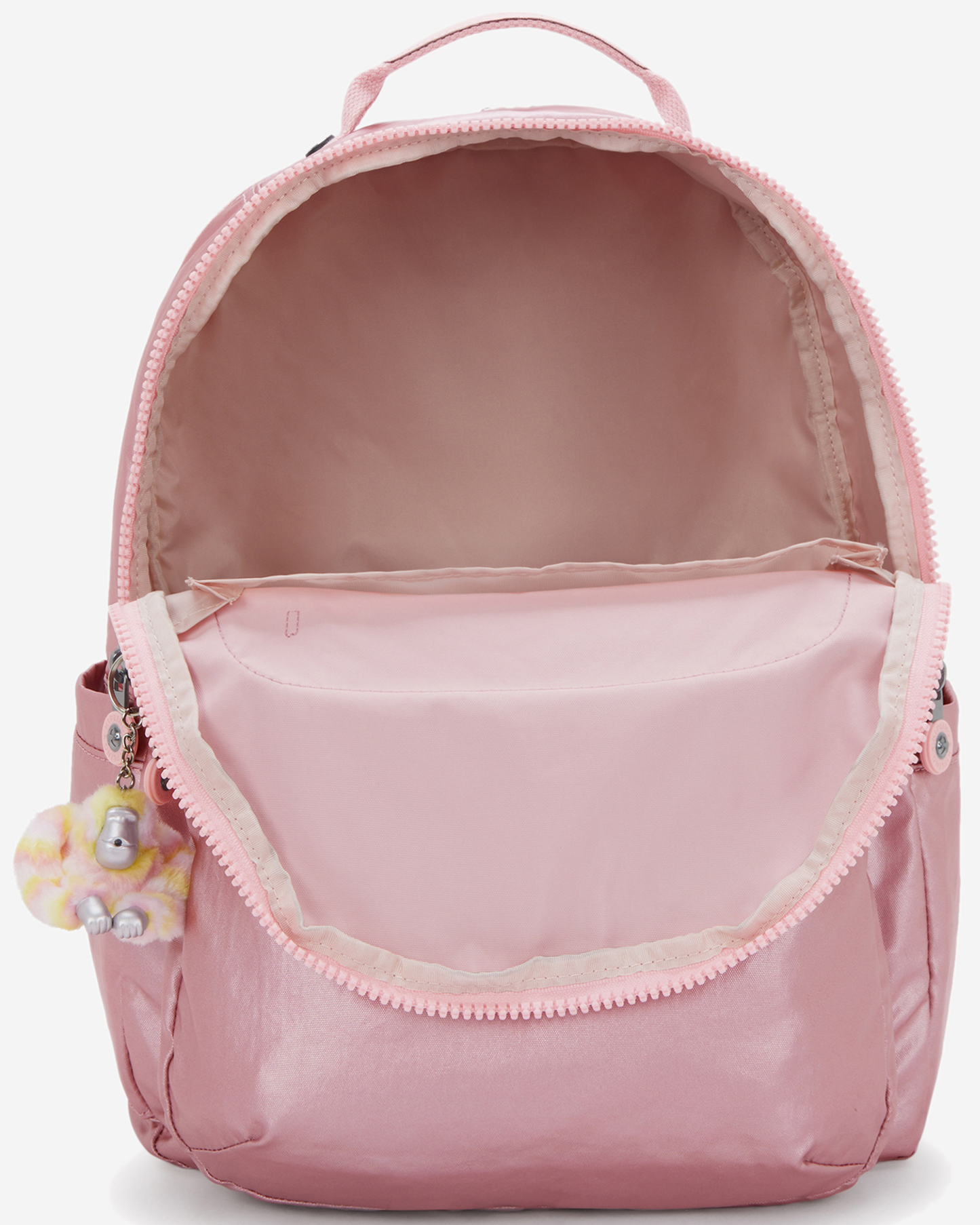 Kipling  Seoul College Extra Bronze Pink Met Large Backpack with Laptop Compartment I3514-3MD