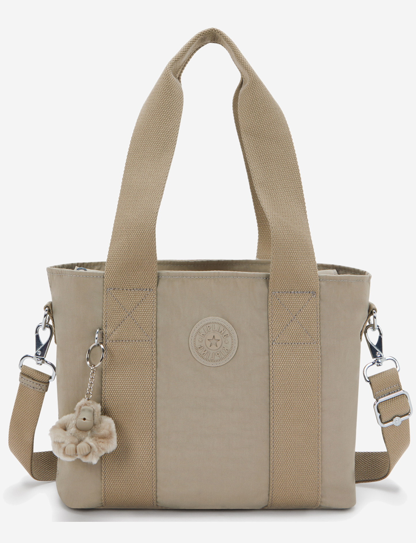 KIPLING Minta M Up Soft Taupe Medium tote (with removable shoulderstrap) I8642-4PW