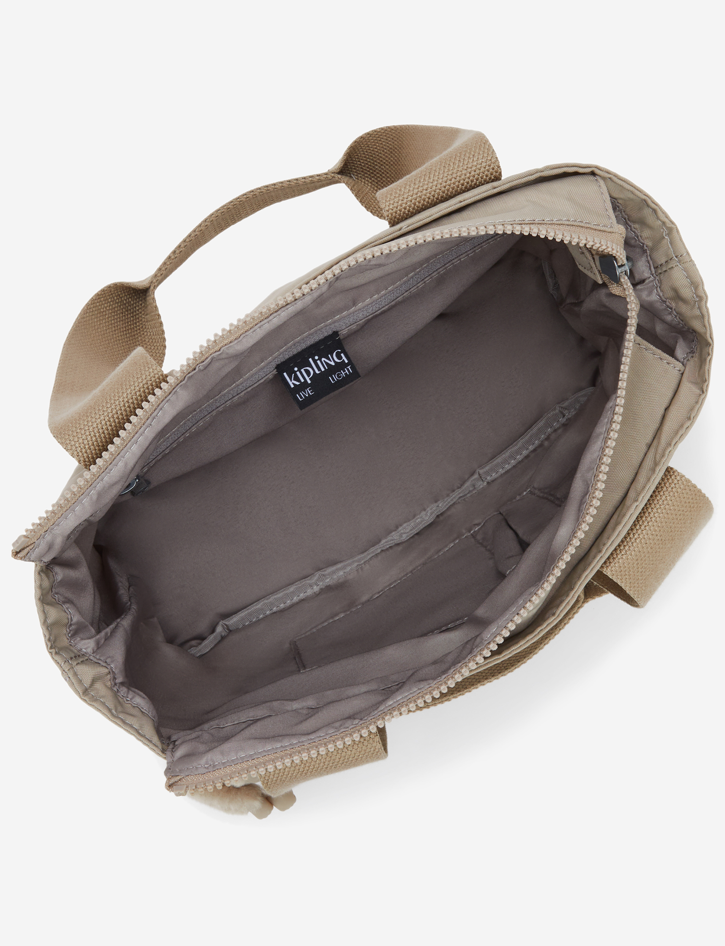KIPLING Minta M Up Soft Taupe Medium tote (with removable shoulderstrap) I8642-4PW