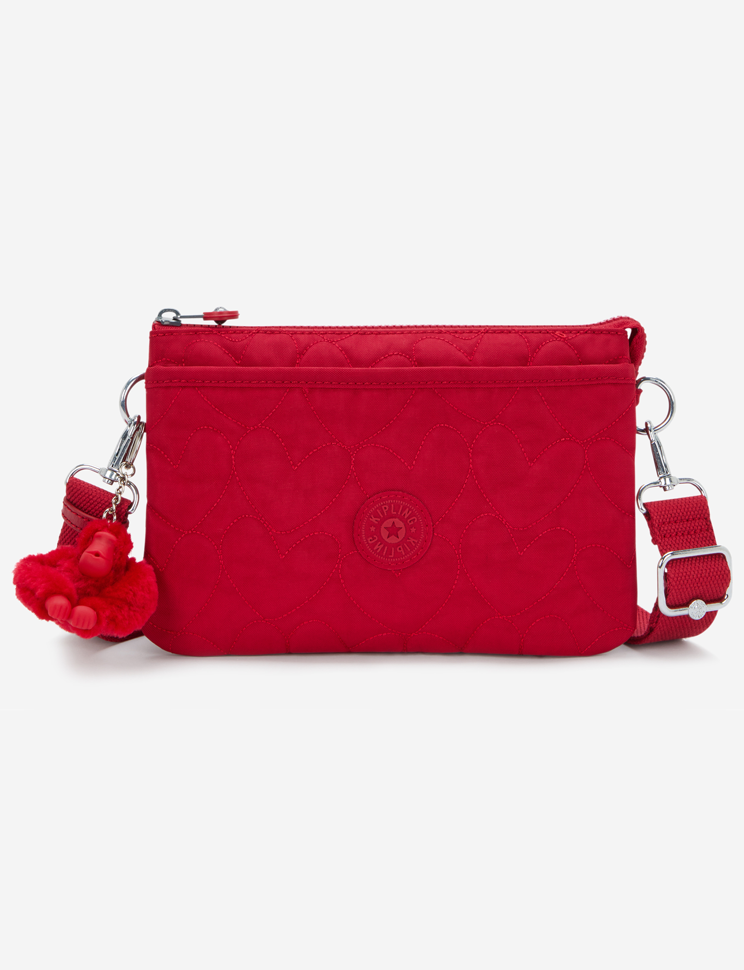 KIPLING Riri Many Hearts Red Small crossbody (with removable shoulderstrap) I5358-1HU
