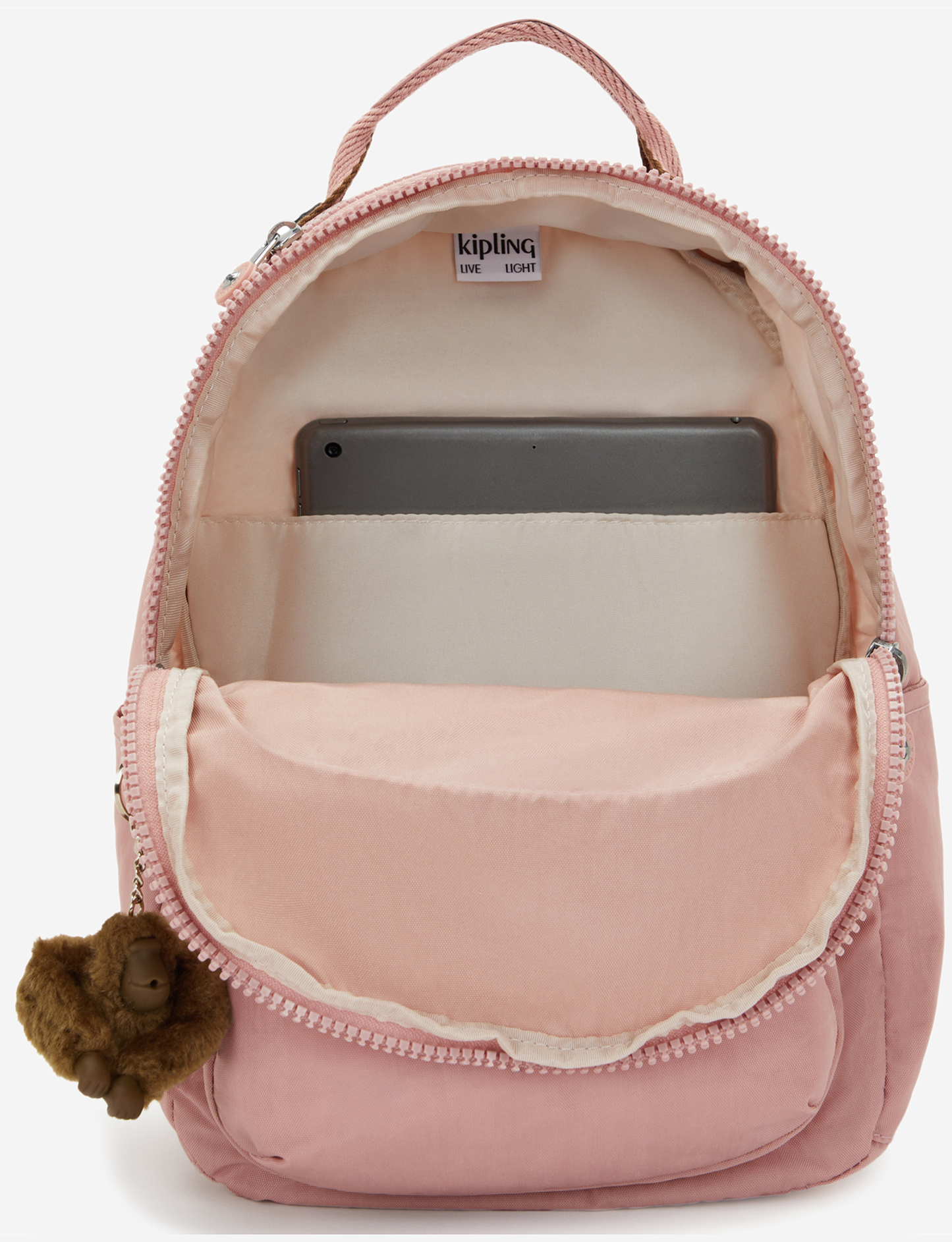 KIPLING Seoul S Memory Pink Small backpack (with tablet compartment) I4082-0PN