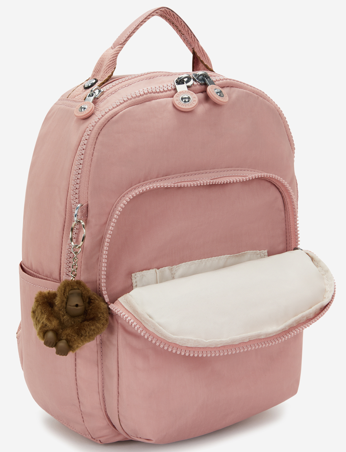 KIPLING Seoul S Memory Pink Small backpack (with tablet compartment) I4082-0PN