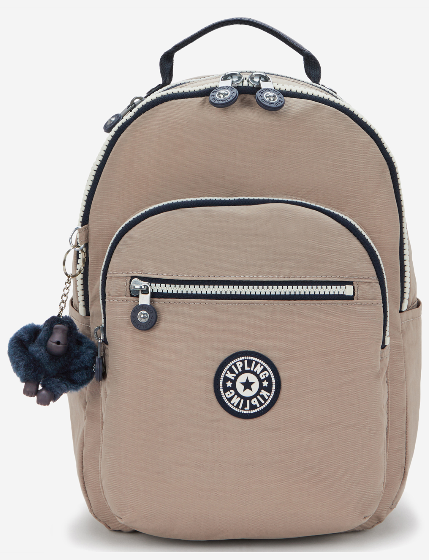 KIPLING Seoul S Soft Taupe C Small backpack (with tablet compartment) I4082-7ML