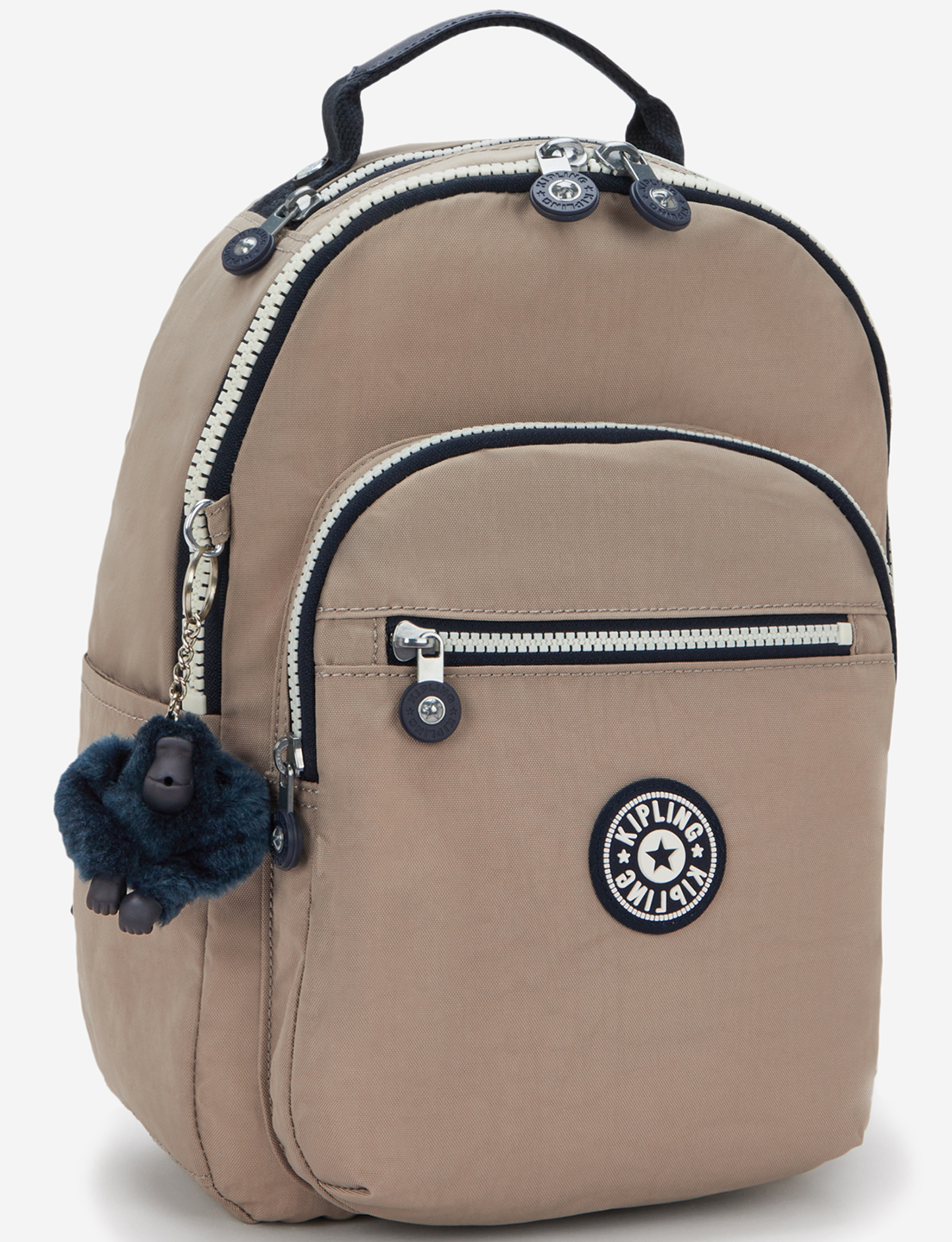 KIPLING Seoul S Soft Taupe C Small backpack (with tablet compartment) I4082-7ML
