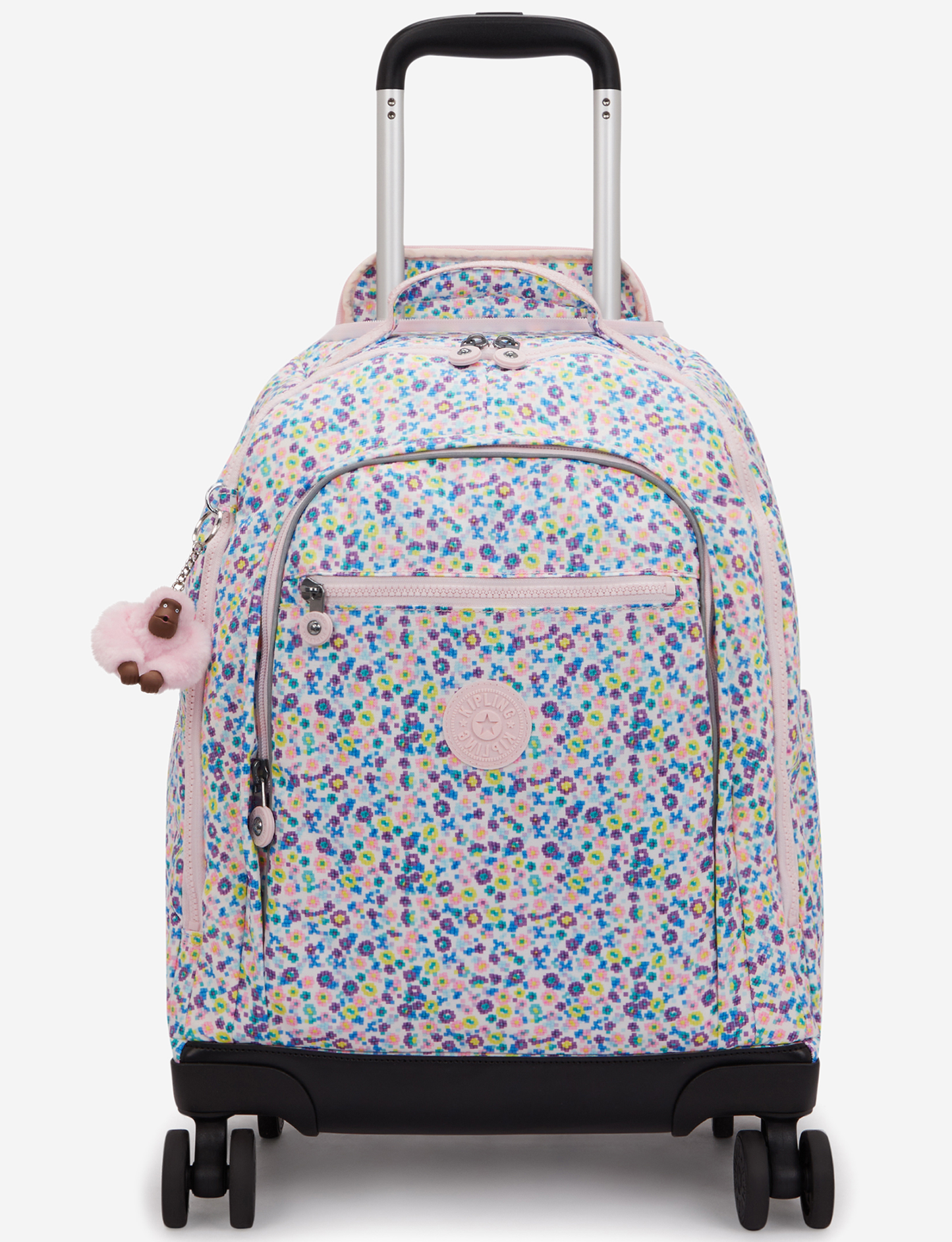 KIPLING New Zea Digi Flower Prt Large wheeled backpack (with laptop compartment) I4674-7ER