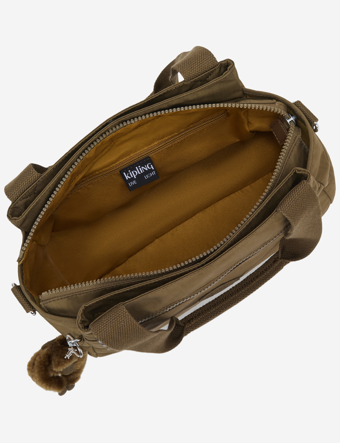 KIPLING Elysia Smooth Khaki Medium shoulderbag (with removable shoulderstrap) 43791-1NA