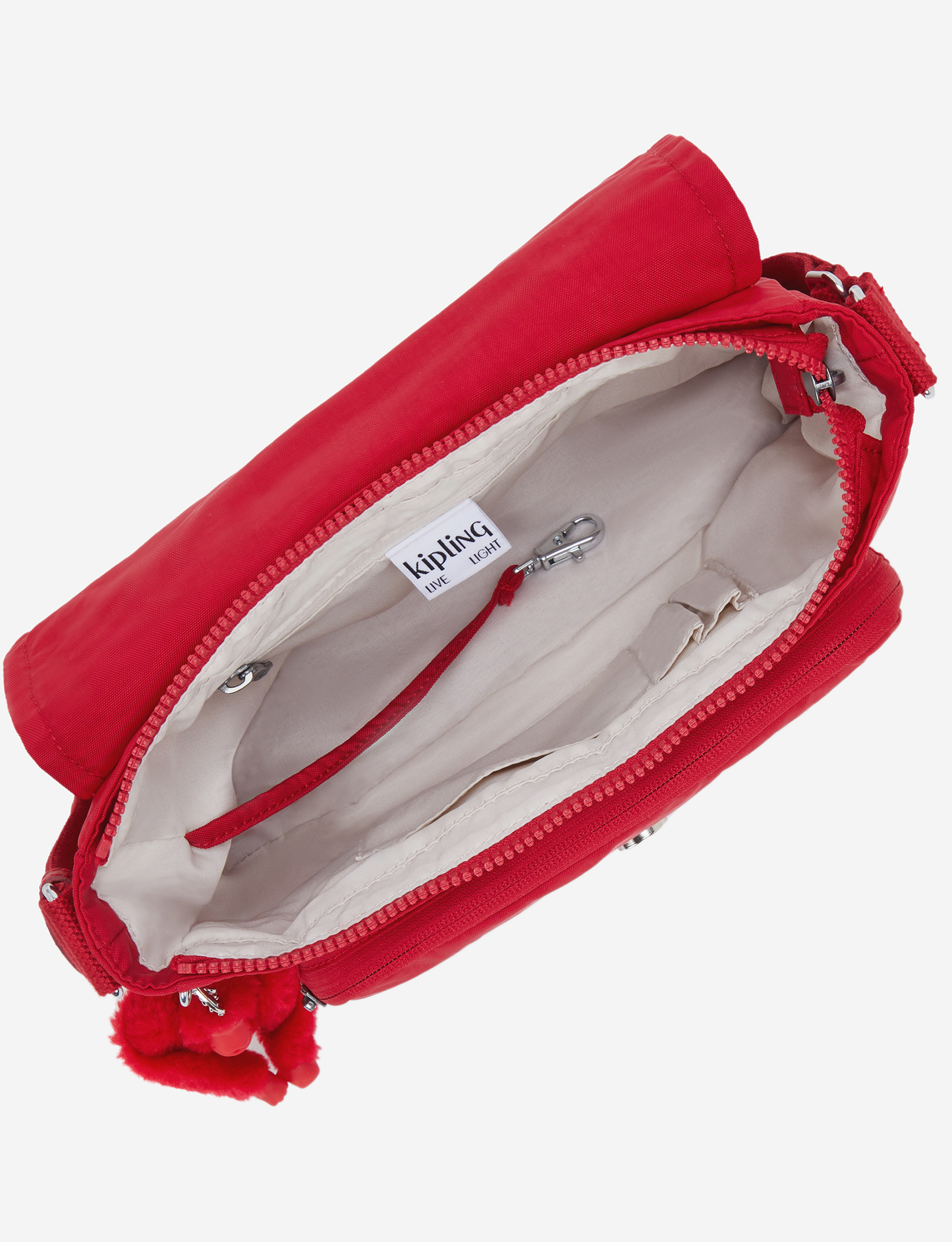 KIPLING Dalma Ruby Red Medium crossbody (with expandable zip) I8123-1NW