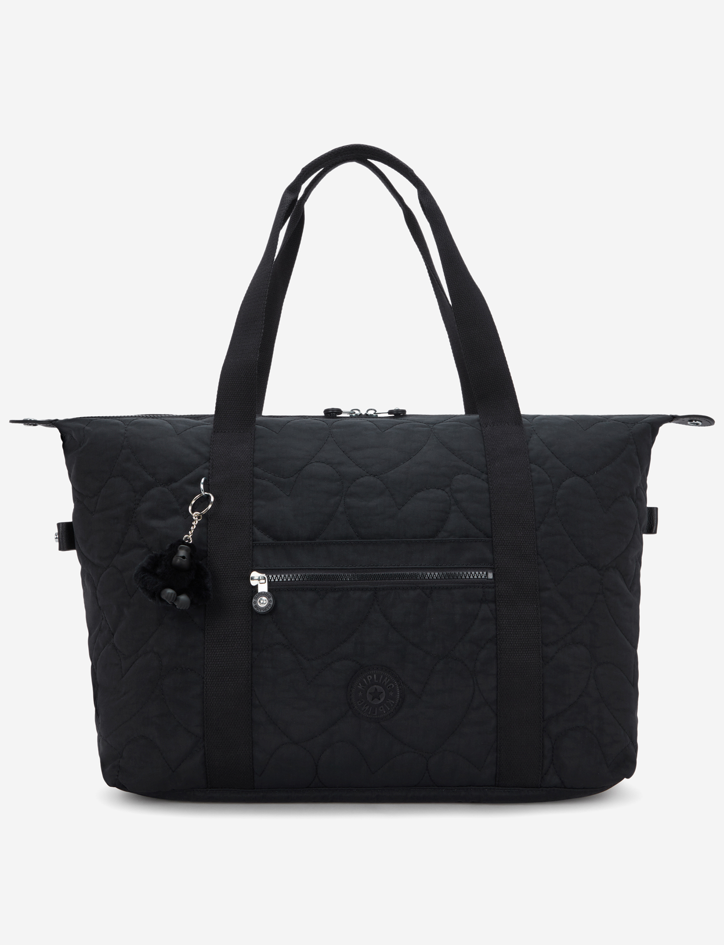 KIPLING Art M Many Hearts Bla Large tote I9857-2KN