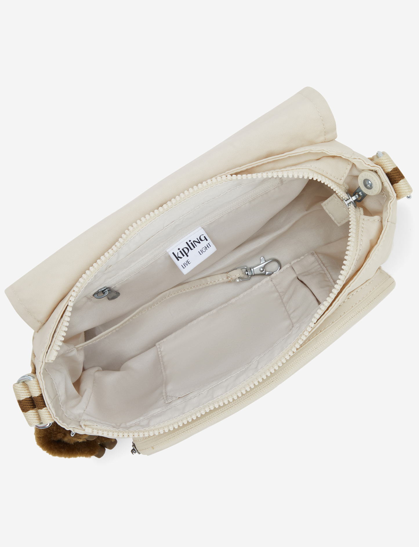 KIPLING Dalma Soft Sand Medium crossbody (with expandable zip) I8123-9LO
