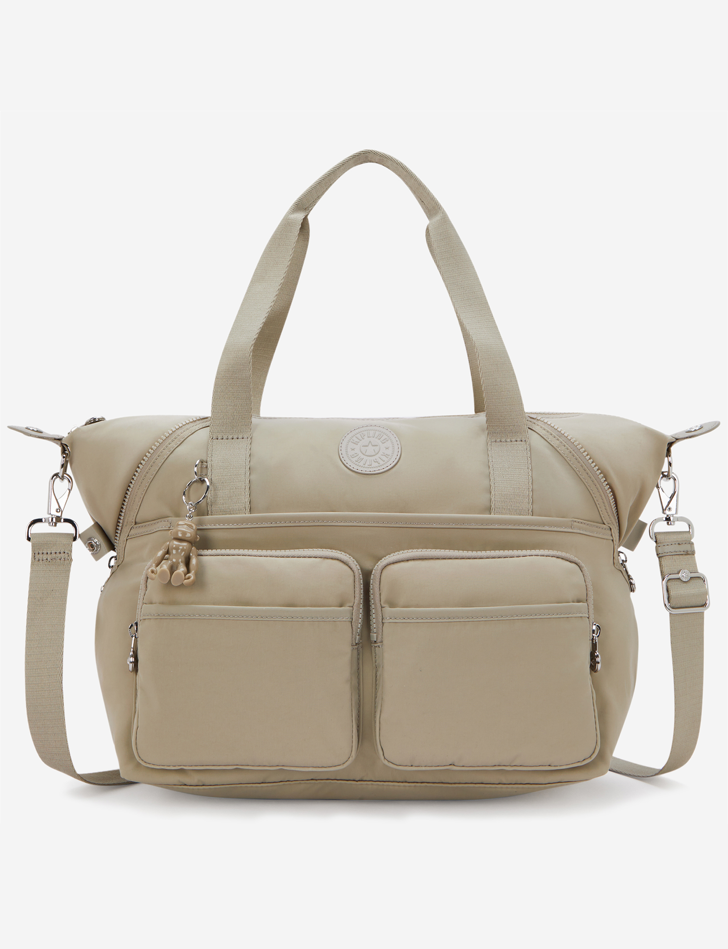 KIPLING New Art Duo Pocket Boho Tan Medium shoulderbag (with removable shoulderstrap) I8472-1HX