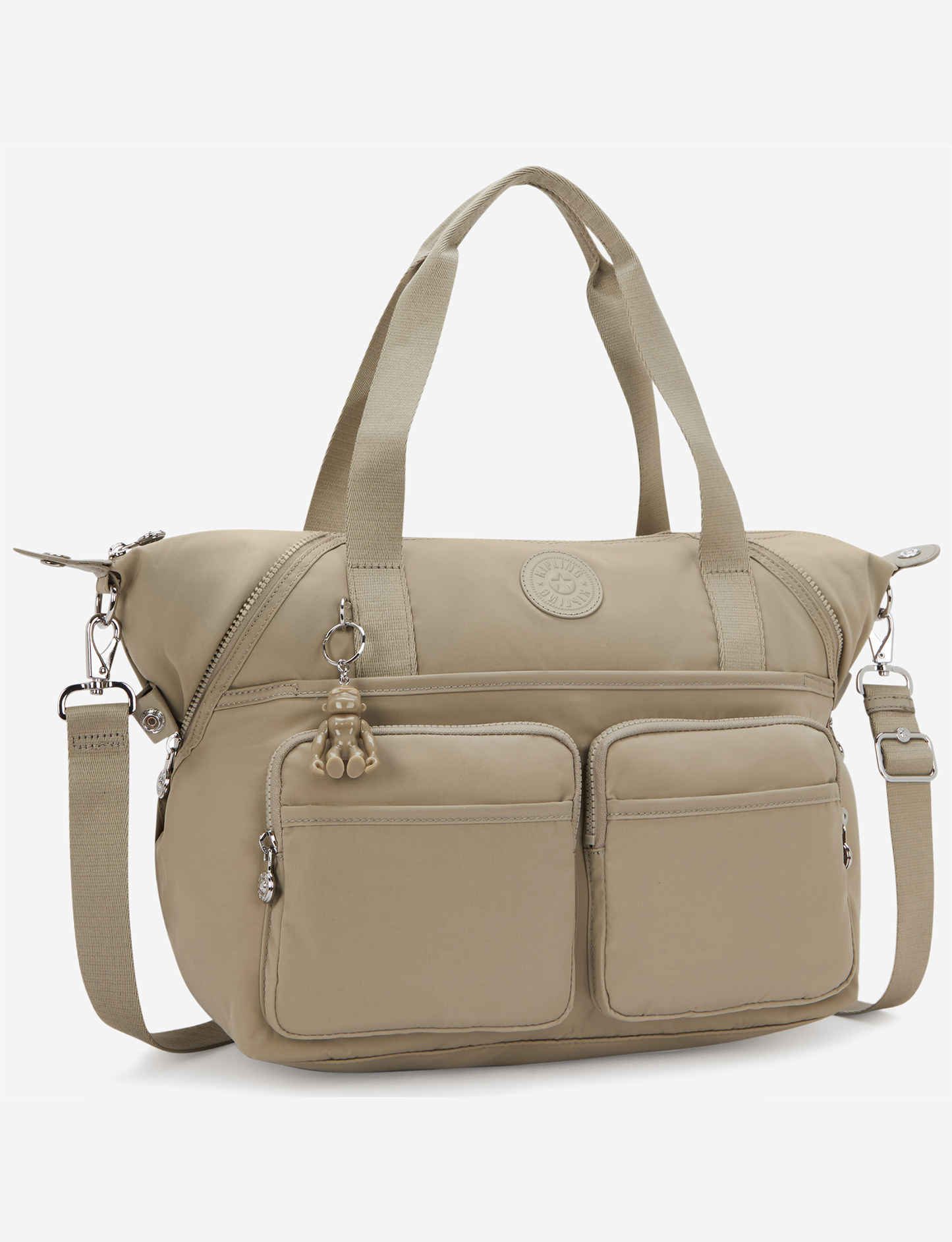KIPLING New Art Duo Pocket Boho Tan Medium shoulderbag (with removable shoulderstrap) I8472-1HX