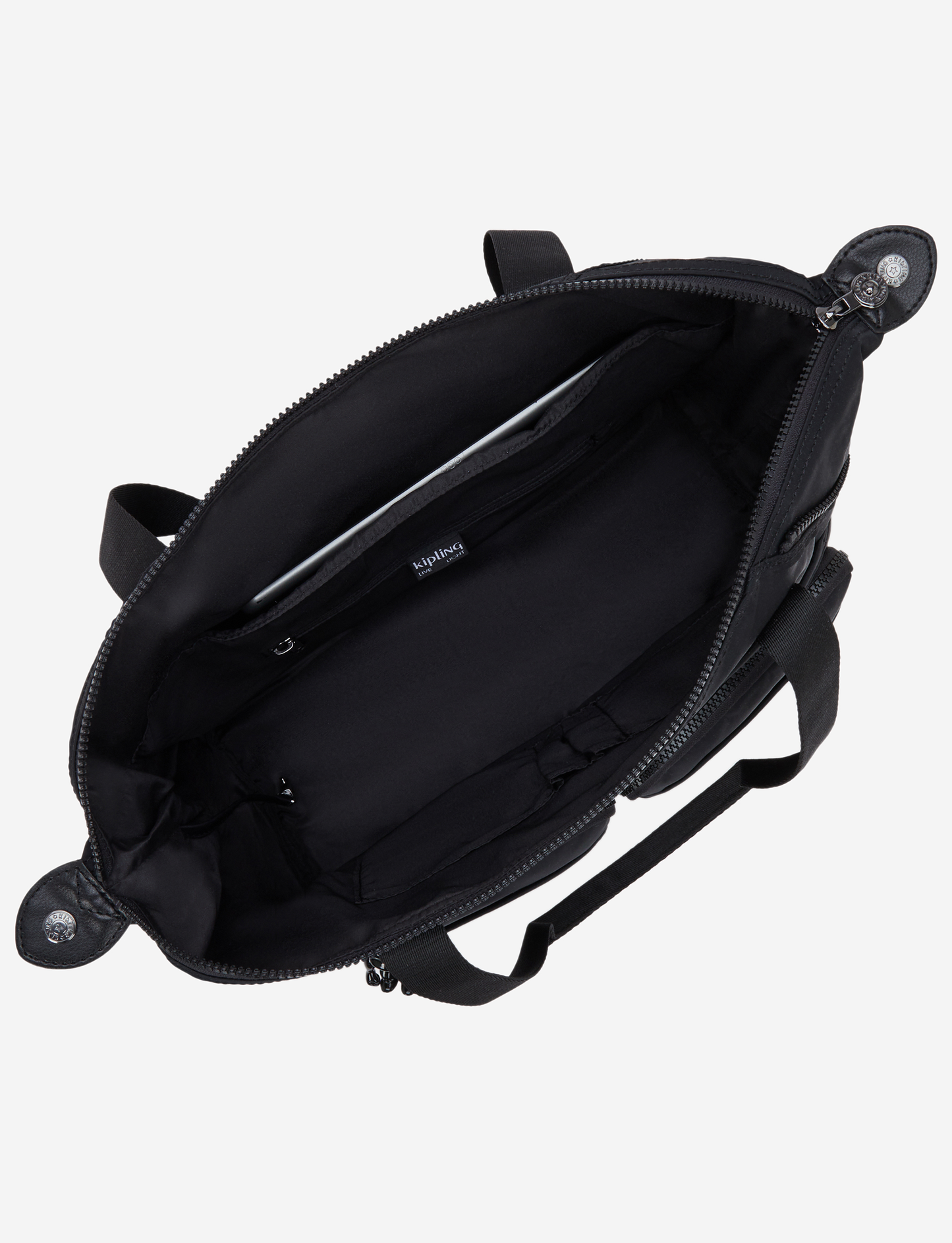 KIPLING New Art Duo Pocket Infinite Black Medium shoulderbag (with removable shoulderstrap) I8472-2EN
