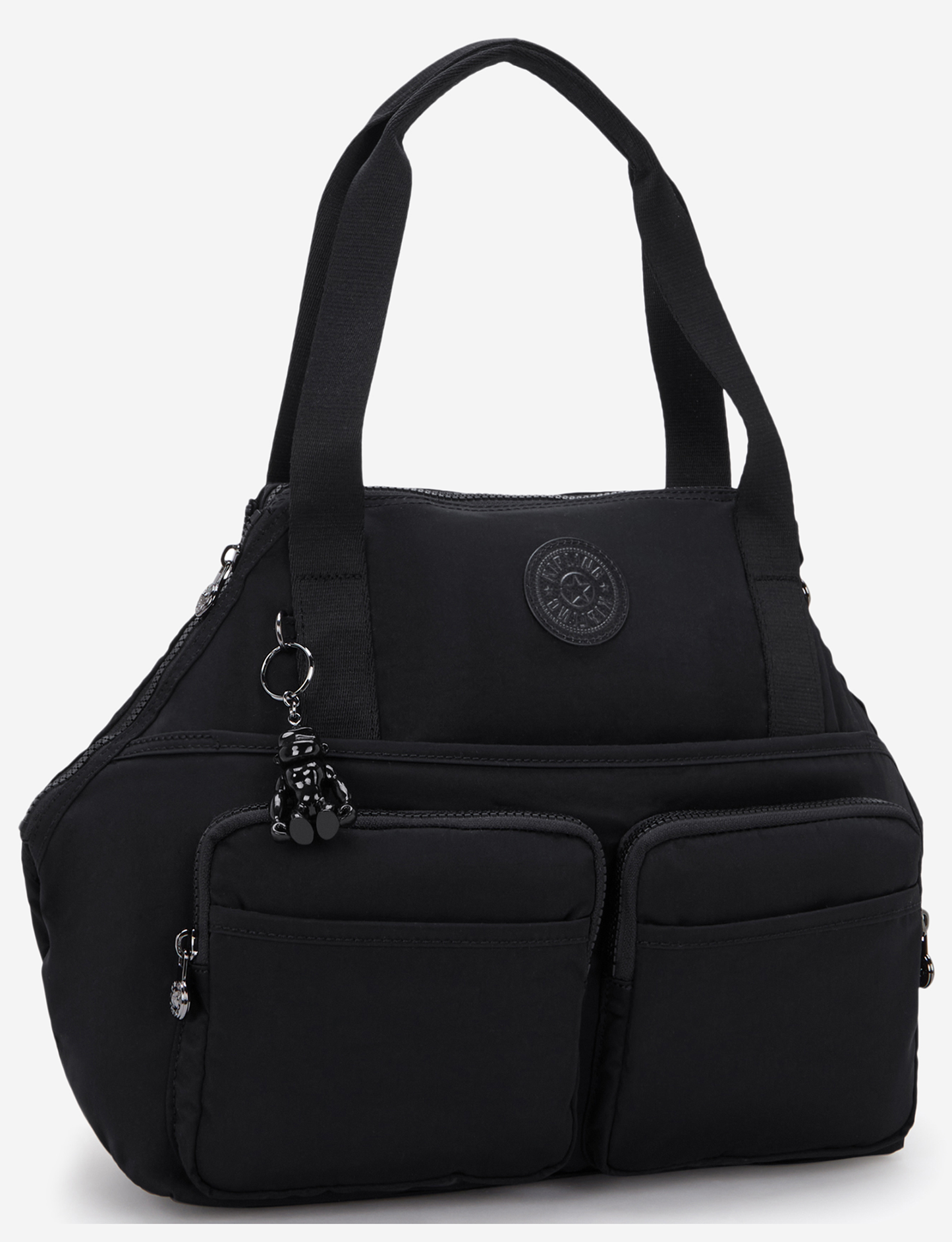KIPLING New Art Duo Pocket Infinite Black Medium shoulderbag (with removable shoulderstrap) I8472-2EN