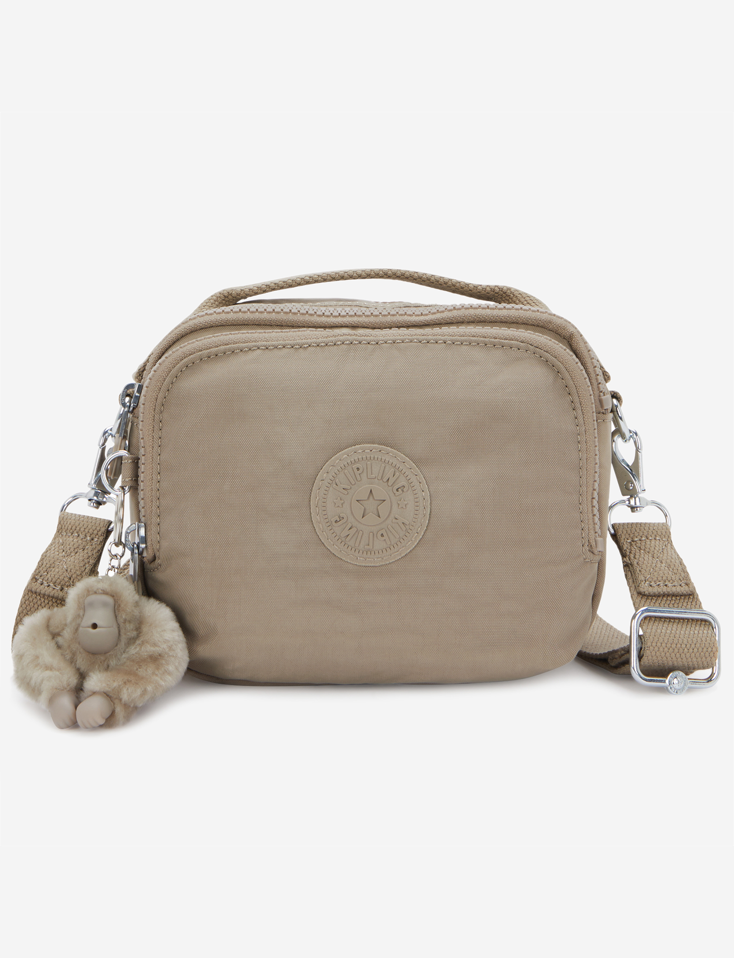KIPLING Cahir Soft Taupe Small crossbody (convertible to backpack) I8061-4PW