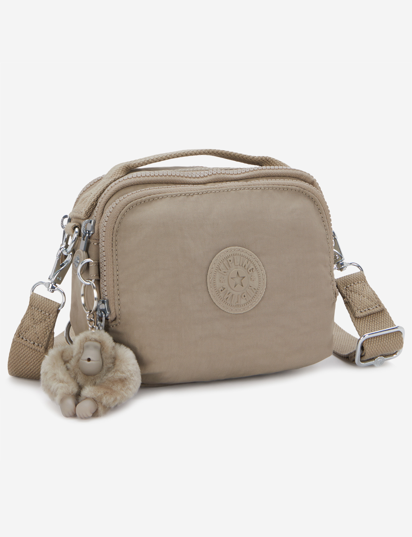 KIPLING Cahir Soft Taupe Small crossbody (convertible to backpack) I8061-4PW
