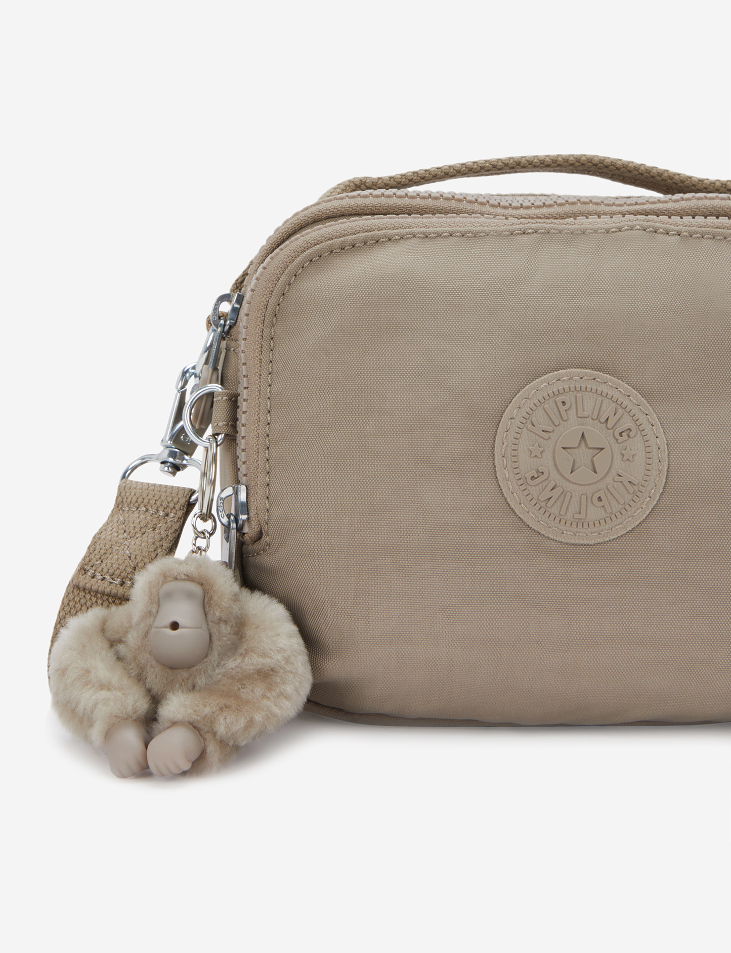 KIPLING Cahir Soft Taupe Small crossbody (convertible to backpack) I8061-4PW