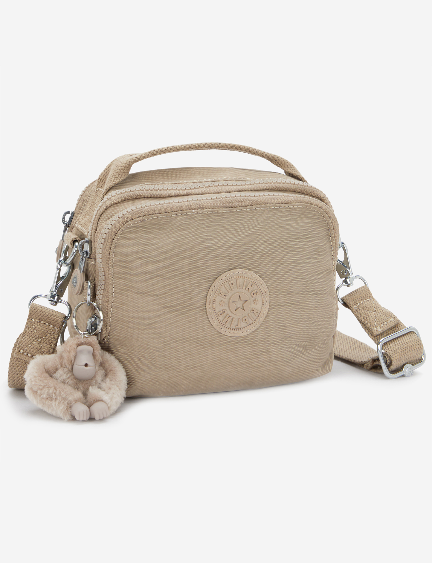 KIPLING Cahir Soft Taupe Small crossbody (convertible to backpack) I8061-4PW