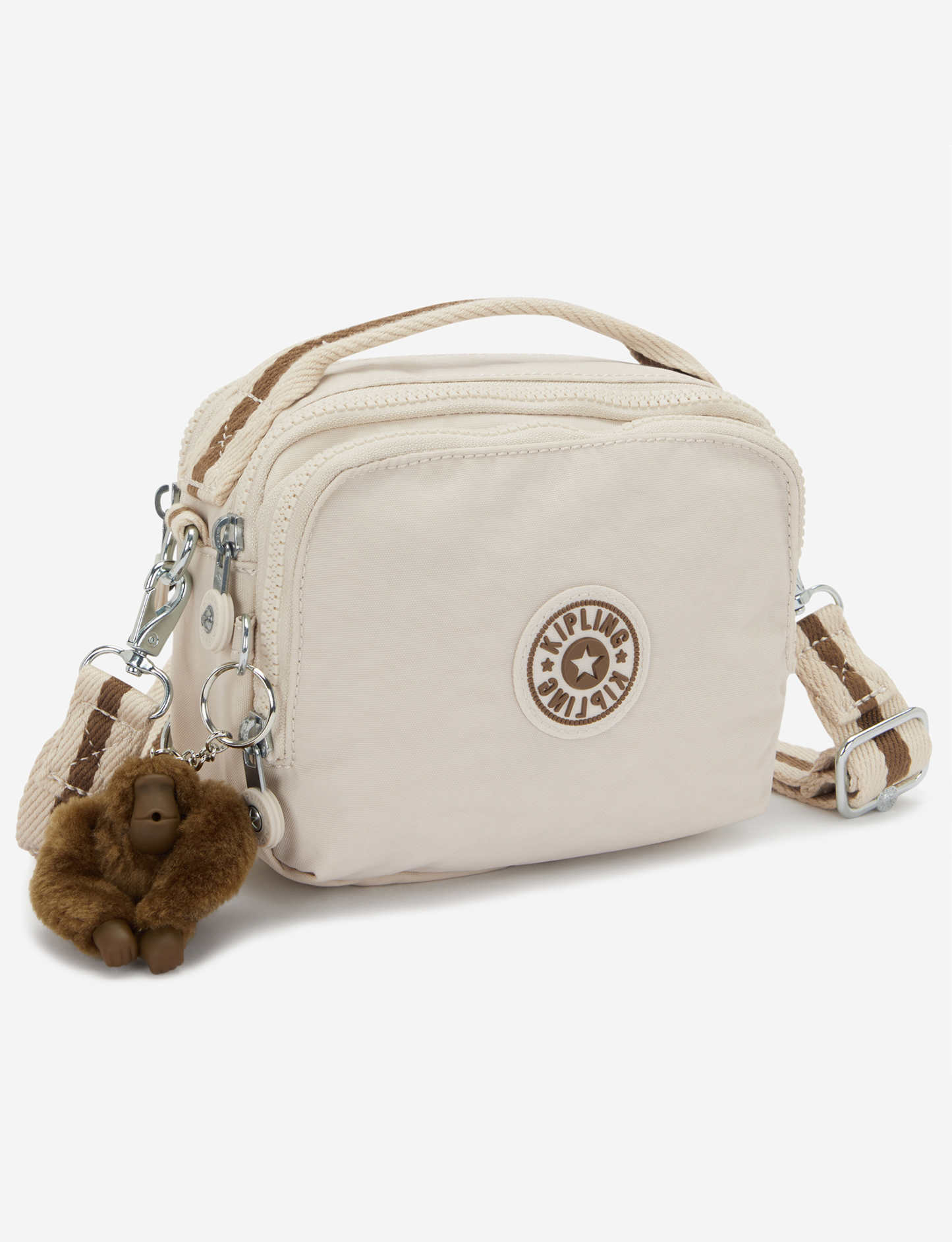 KIPLING Cahir Soft Sand Small crossbody (convertible to backpack) I8061-9LO