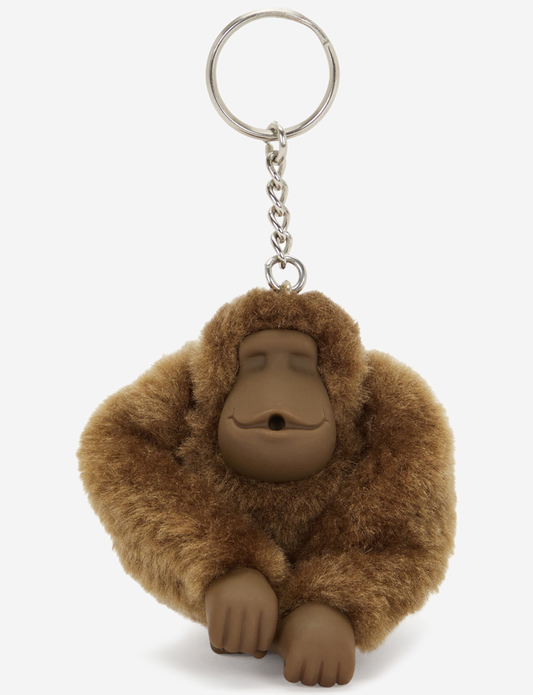 KIPLING Monkeyclip M Smooth Khaki Pack of 10 Medium monkey keyhangers 16479-1NA