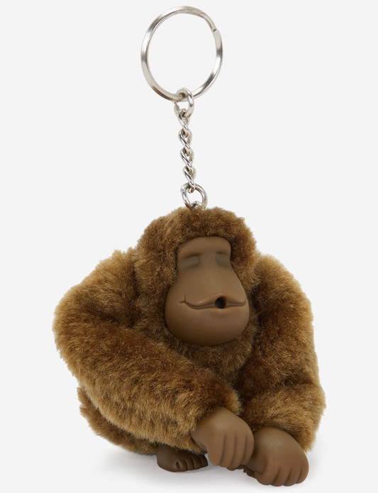 KIPLING Monkeyclip M Smooth Khaki Pack of 10 Medium monkey keyhangers 16479-1NA