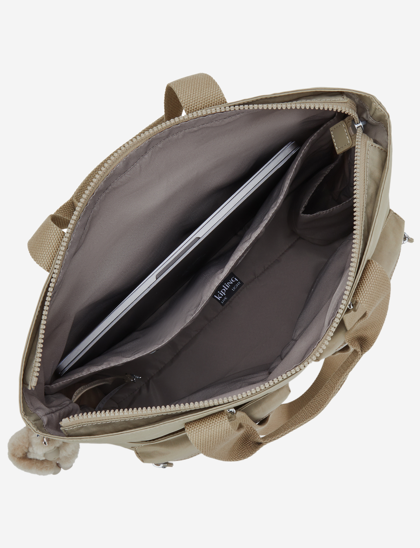 KIPLING India Soft Taupe Large tote I4609-4PW