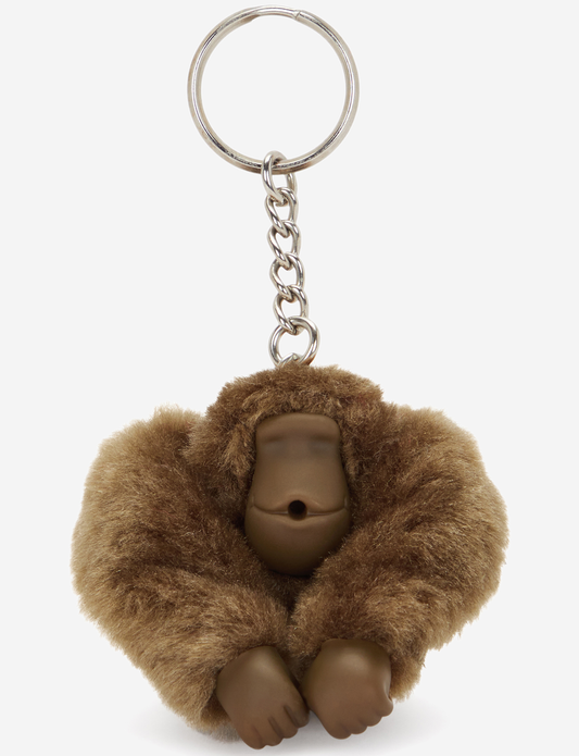 KIPLING Monkeyclip S Smooth Khaki Pack of 10 Small monkey keyhangers 16474-1NA