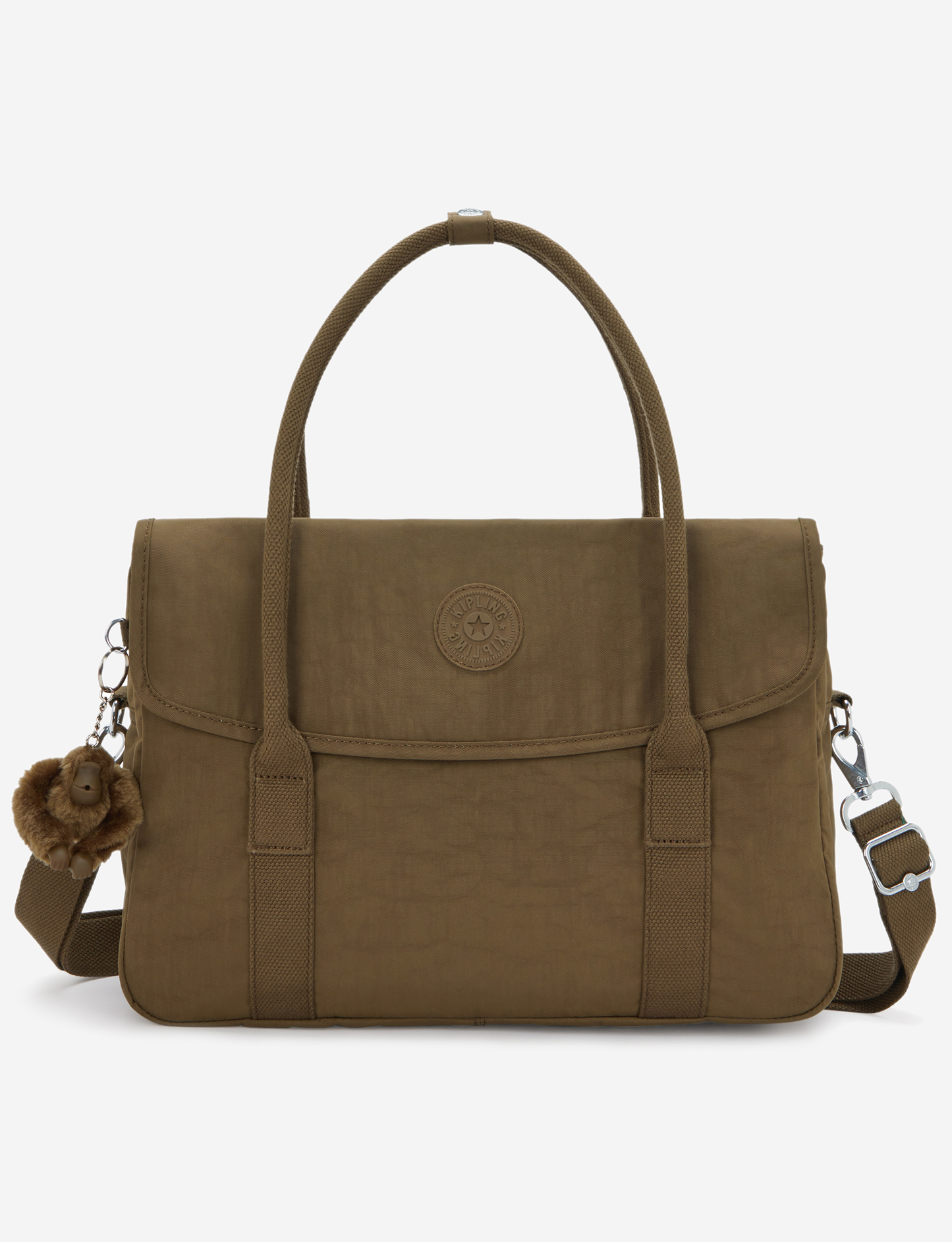 KIPLING Superworker S Smooth Khaki Small working bag (with removable shoulderstrap) I6134-1NA