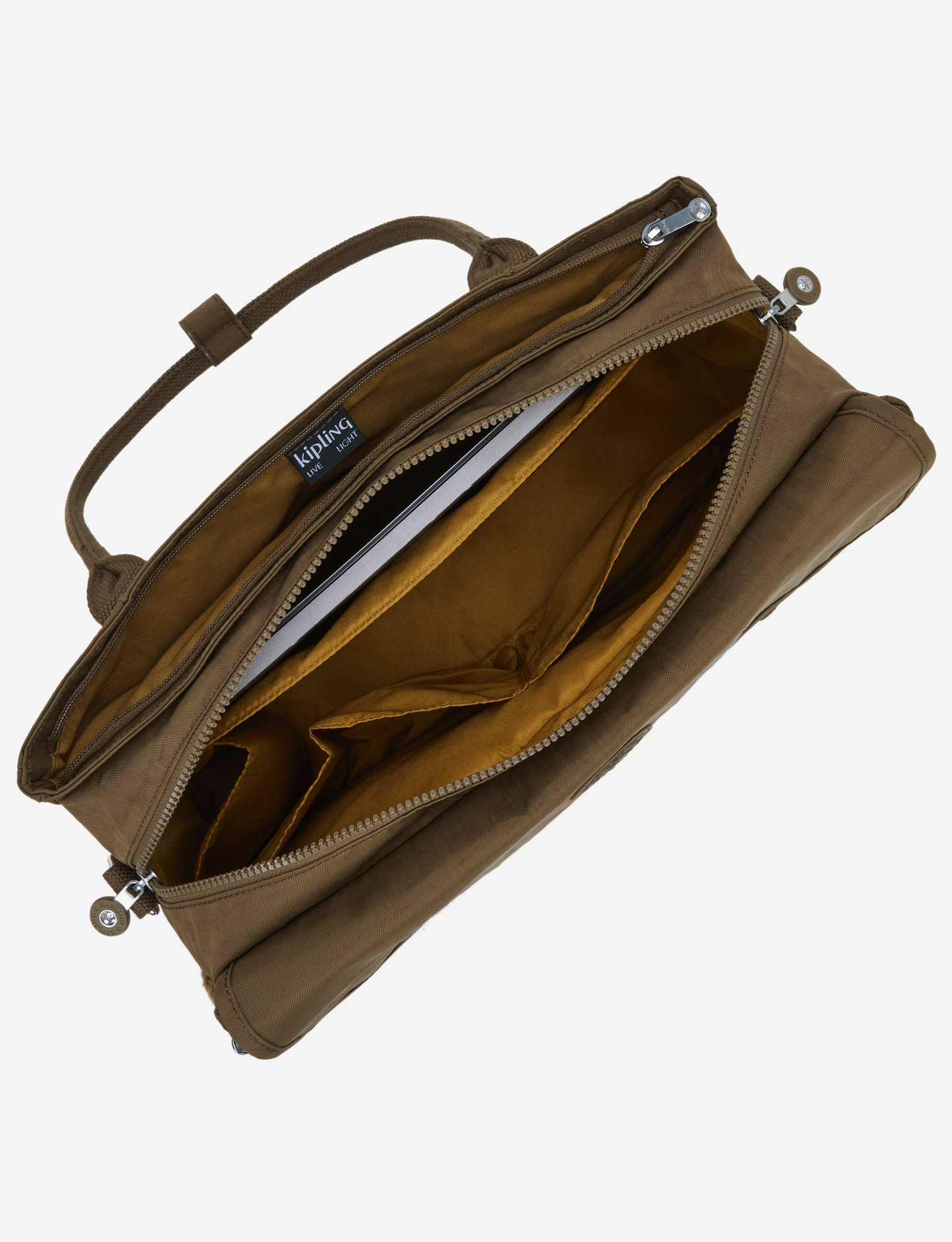 KIPLING Superworker S Smooth Khaki Small working bag (with removable shoulderstrap) I6134-1NA