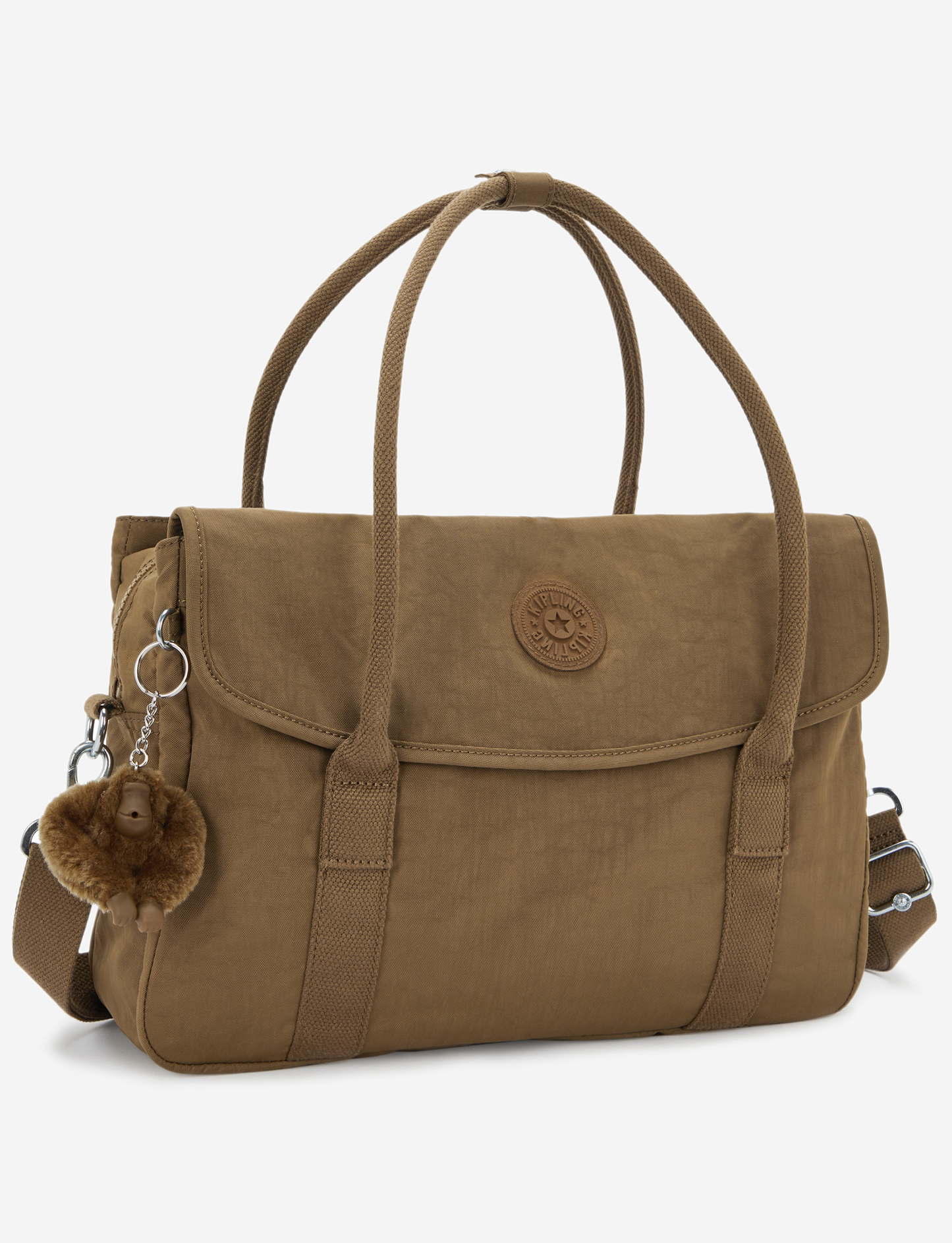 KIPLING Superworker S Smooth Khaki Small working bag (with removable shoulderstrap) I6134-1NA