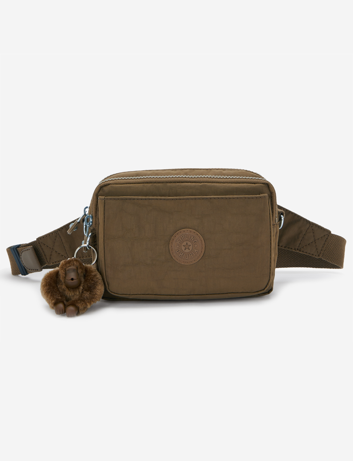 KIPLING Abanu Multi Smooth Khaki Small crossbody convertible to waistbag (with removable shoulderstrap) I3795-1NA