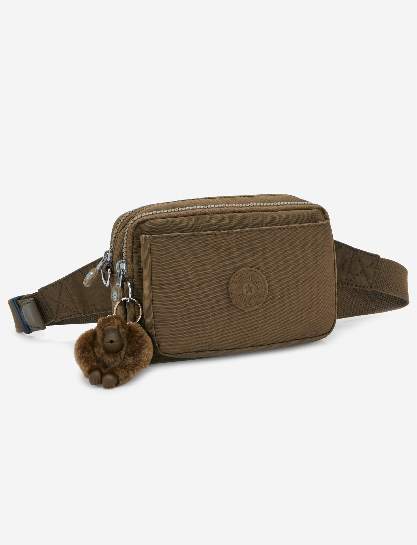 KIPLING Abanu Multi Smooth Khaki Small crossbody convertible to waistbag (with removable shoulderstrap) I3795-1NA