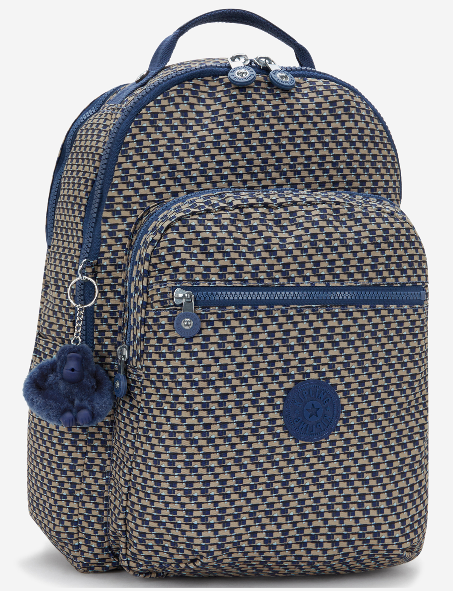 KIPLING Seoul Lap Blue on Wire Large backpack (with laptop compartment) I5674-9PC