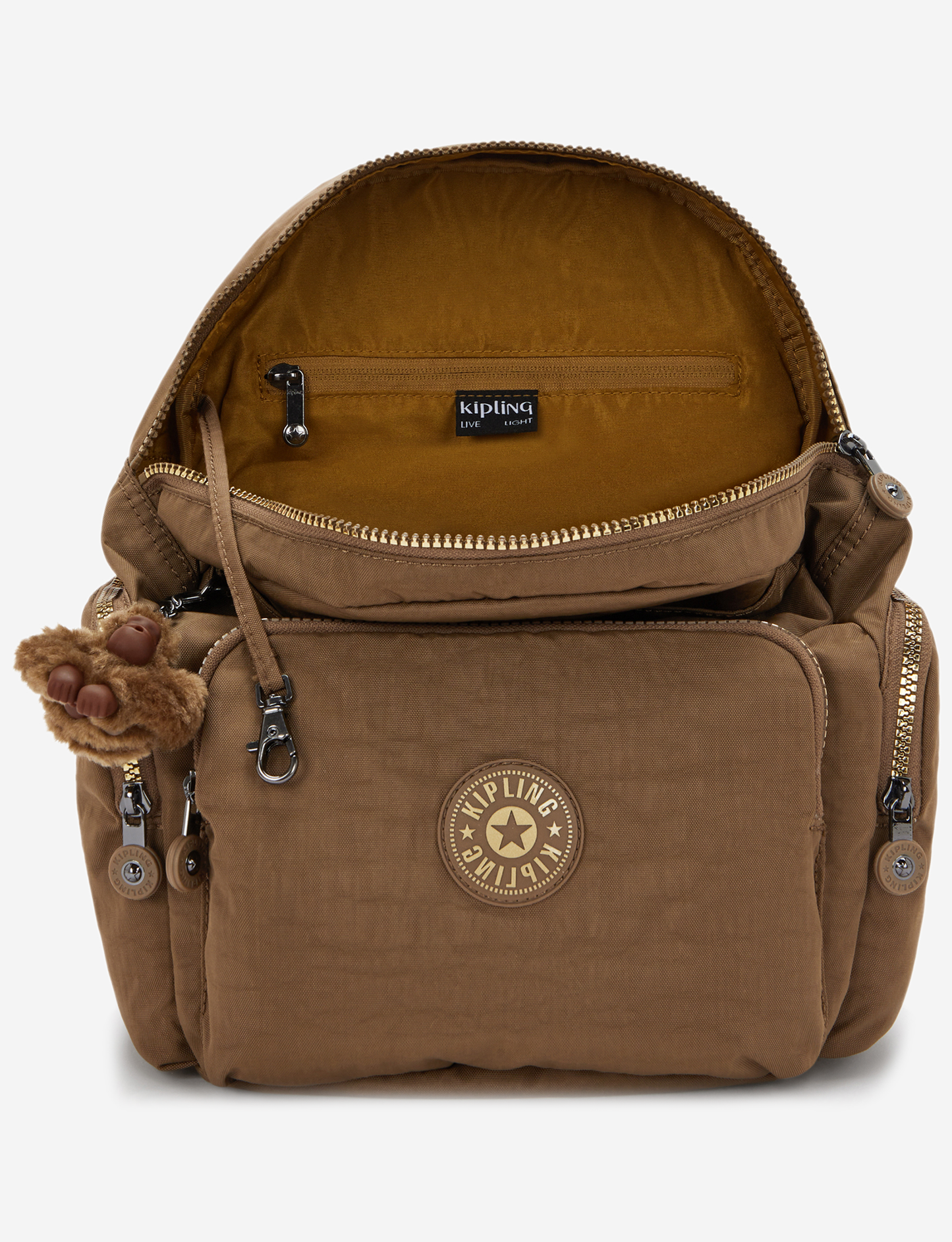 KIPLING City Zip S Glorious Khaki Small backpack I7354-1MR