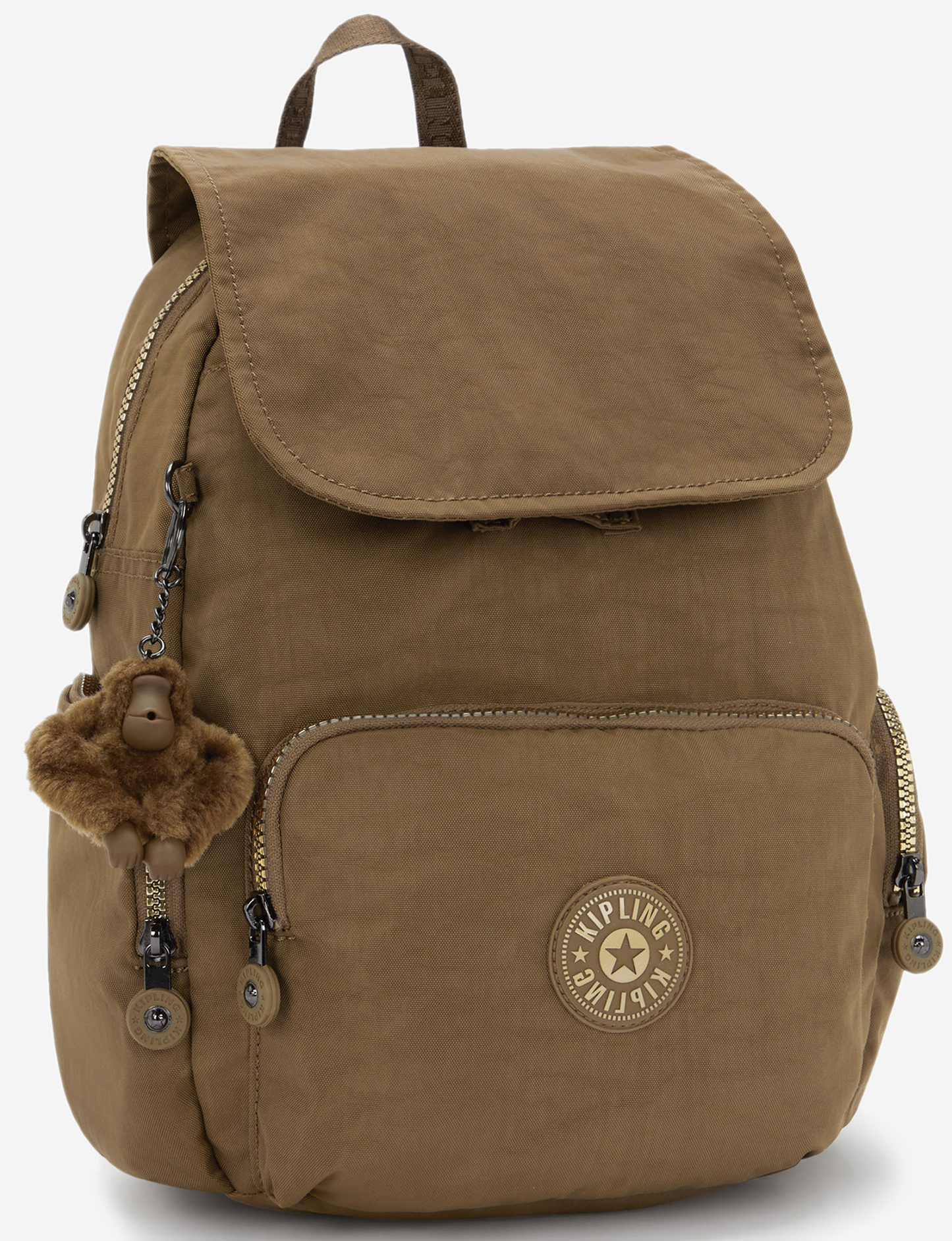 KIPLING City Zip S Glorious Khaki Small backpack I7354-1MR