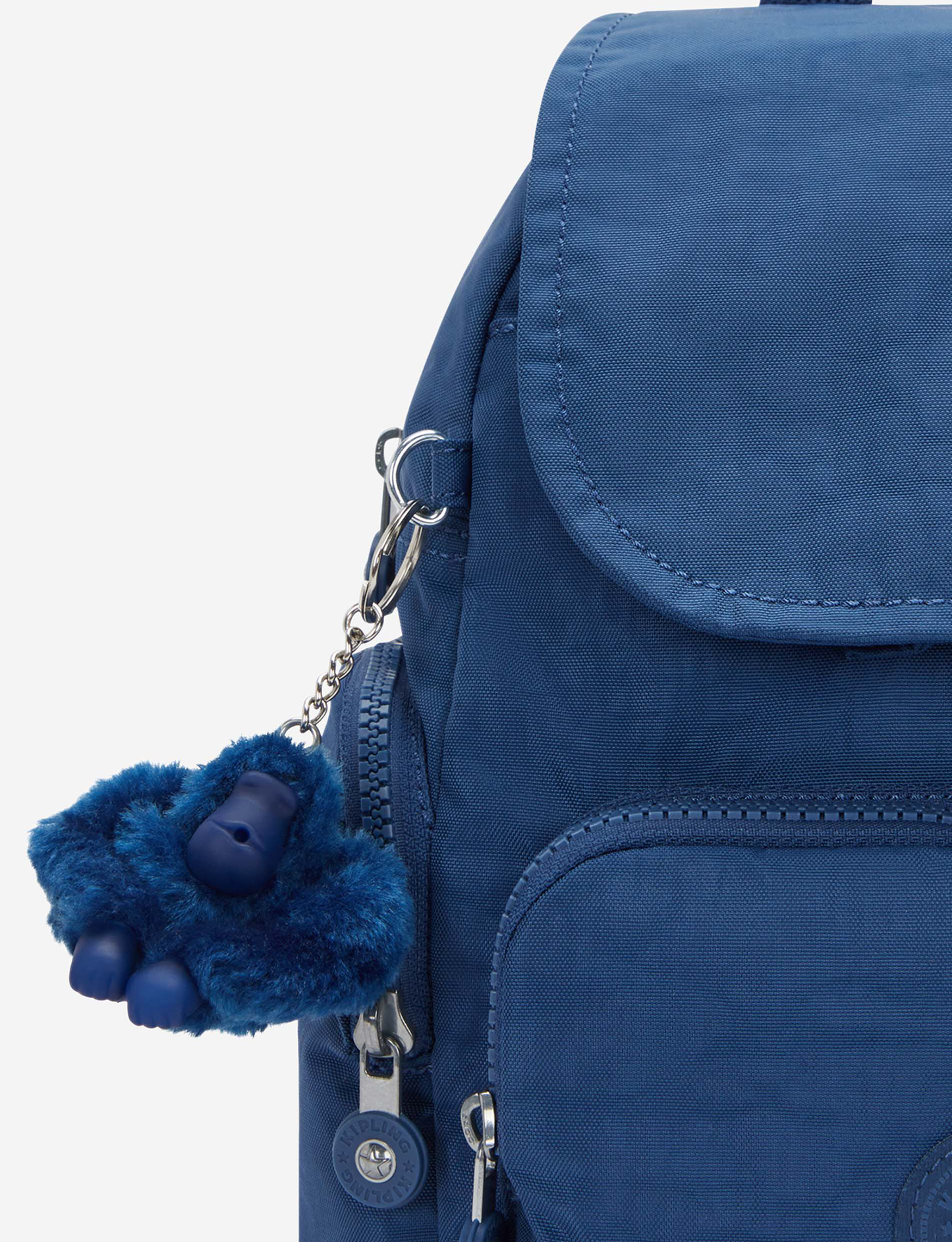 KIPLING City Zip Mini Casual Blue Mini Backpack with Adjustable Straps I6046-5PZ