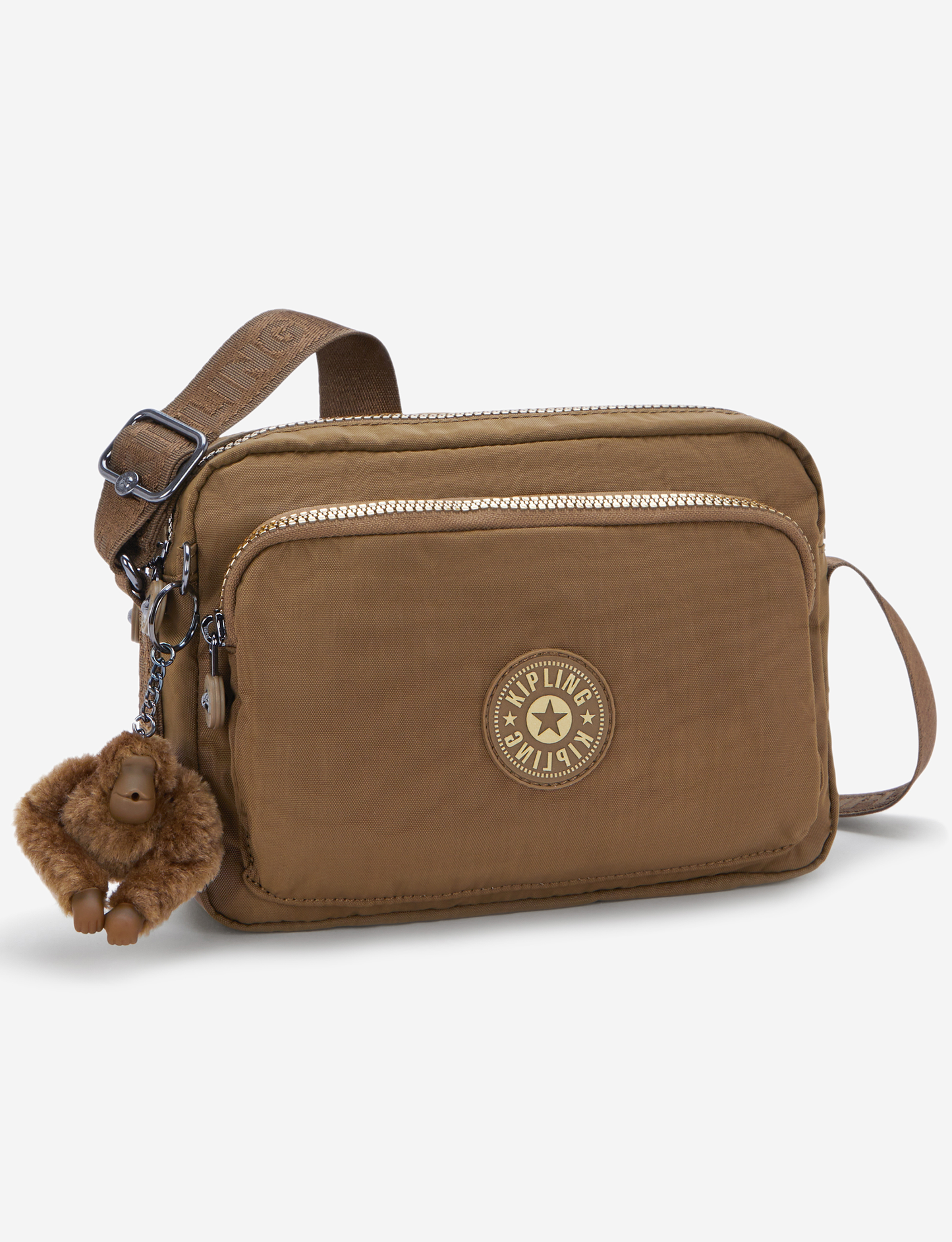 KIPLING Abanu M Zip Glorious Khaki Medium crossbody I5986-1MR