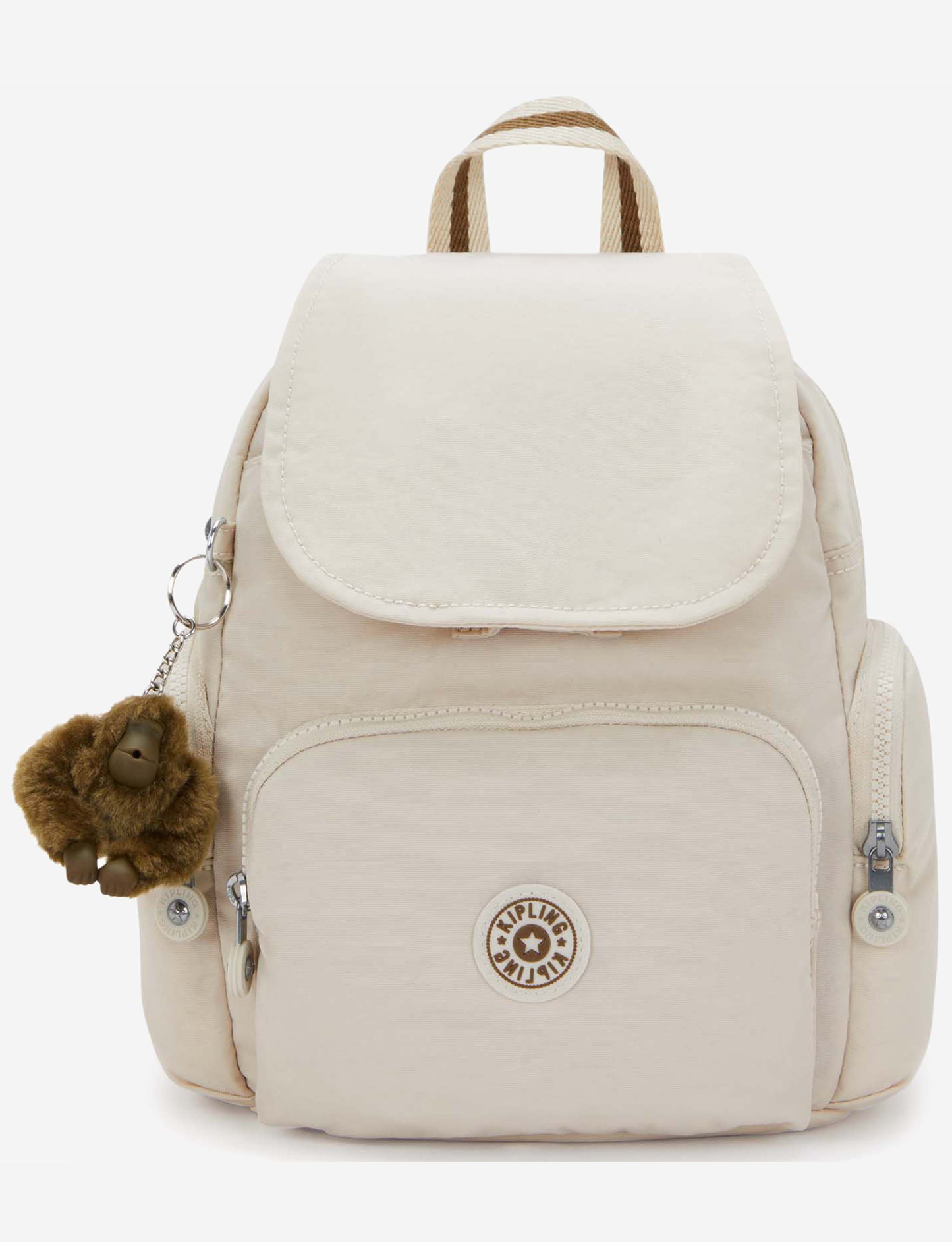 KIPLING City Zip Mini Soft Sand Mini Backpack with Adjustable Straps I6046-9LO