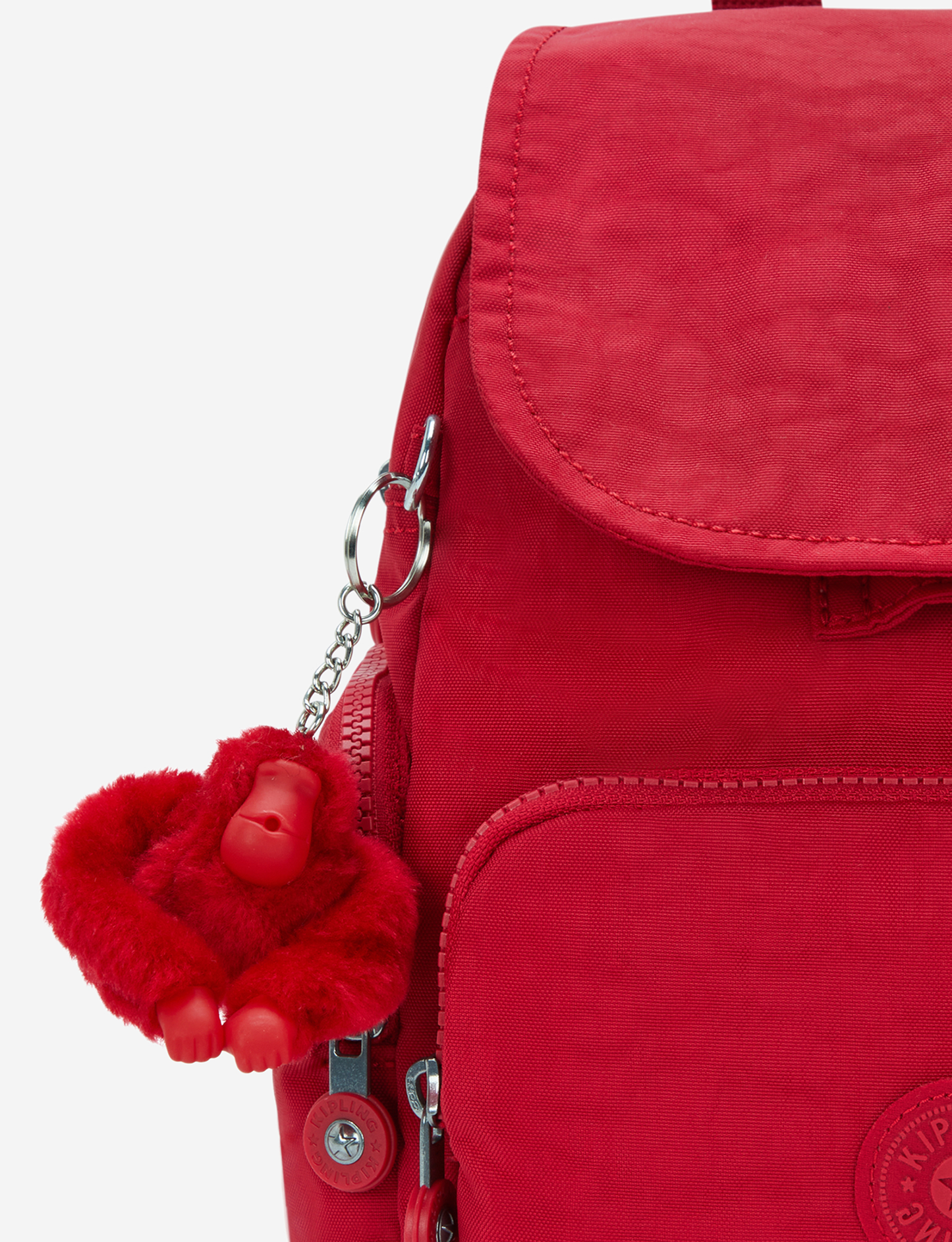 KIPLING City Zip Mini Ruby Red Mini Backpack with Adjustable Straps I6046-1NW