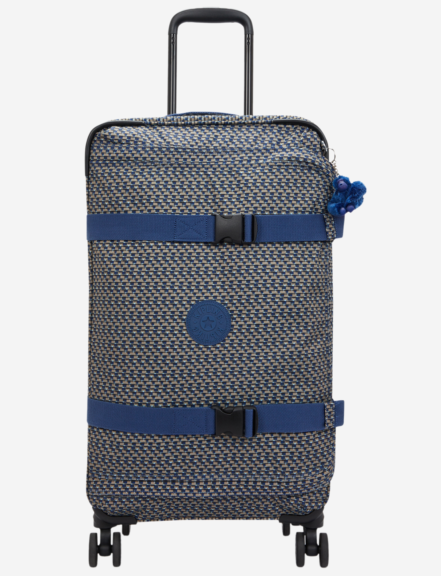 KIPLING Spontaneous M Blue on Wire Medium wheeled luggage I4556-9PC