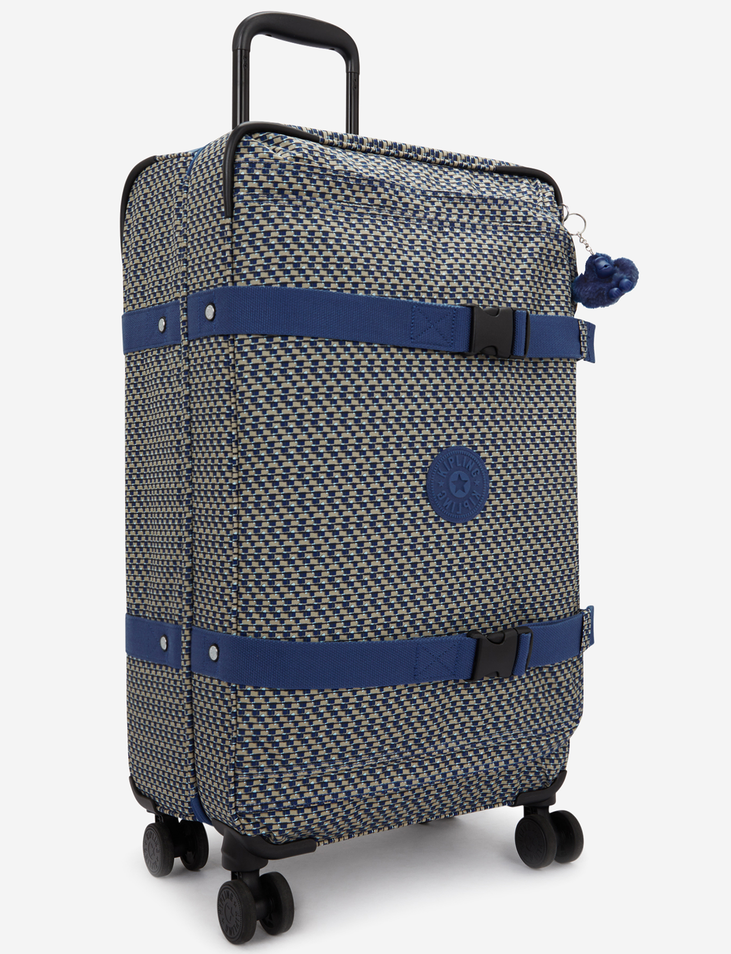 KIPLING Spontaneous M Blue on Wire Medium wheeled luggage I4556-9PC