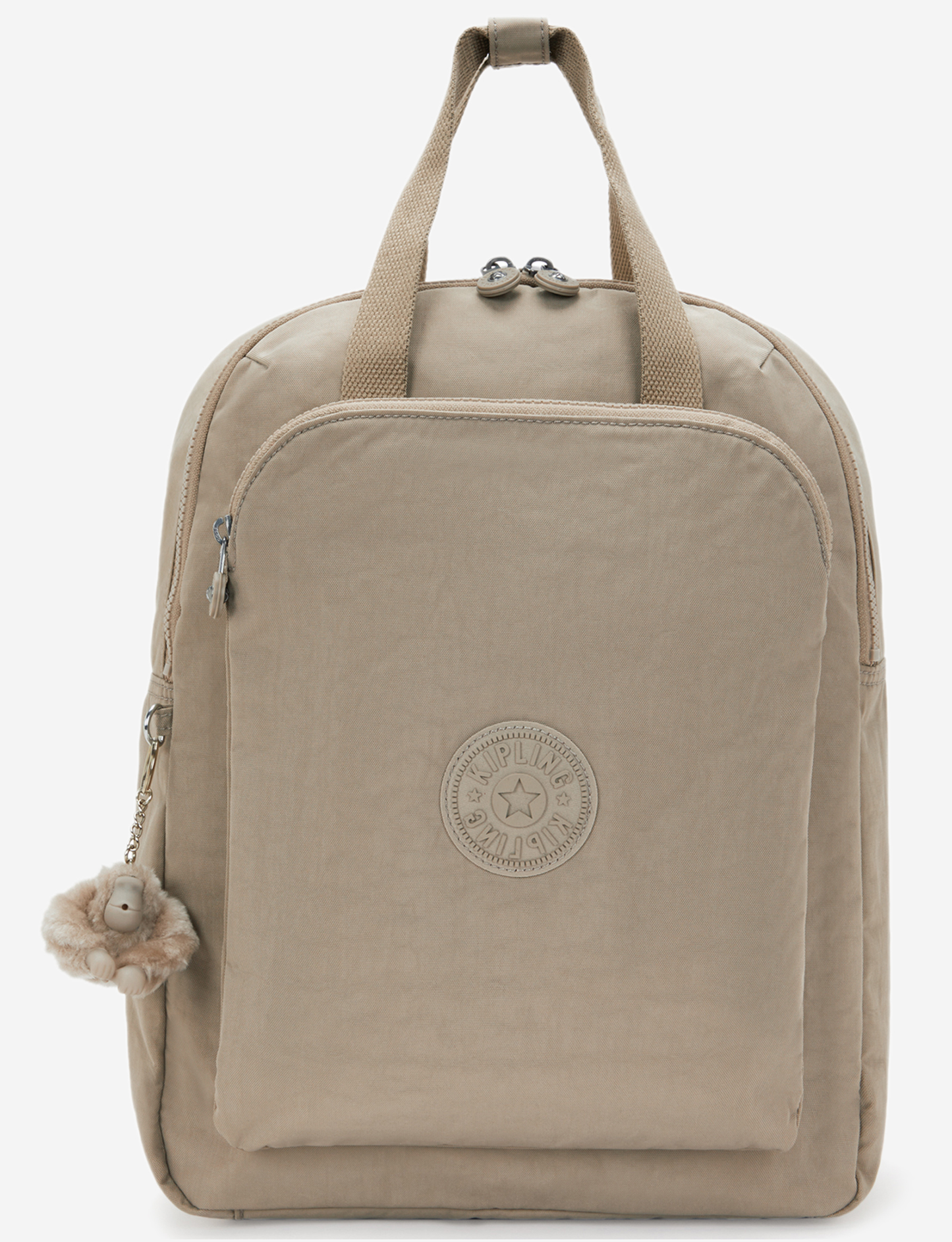 KIPLING Kazuki L Soft Taupe Large backpack (with laptop compartment) I9642-4PW
