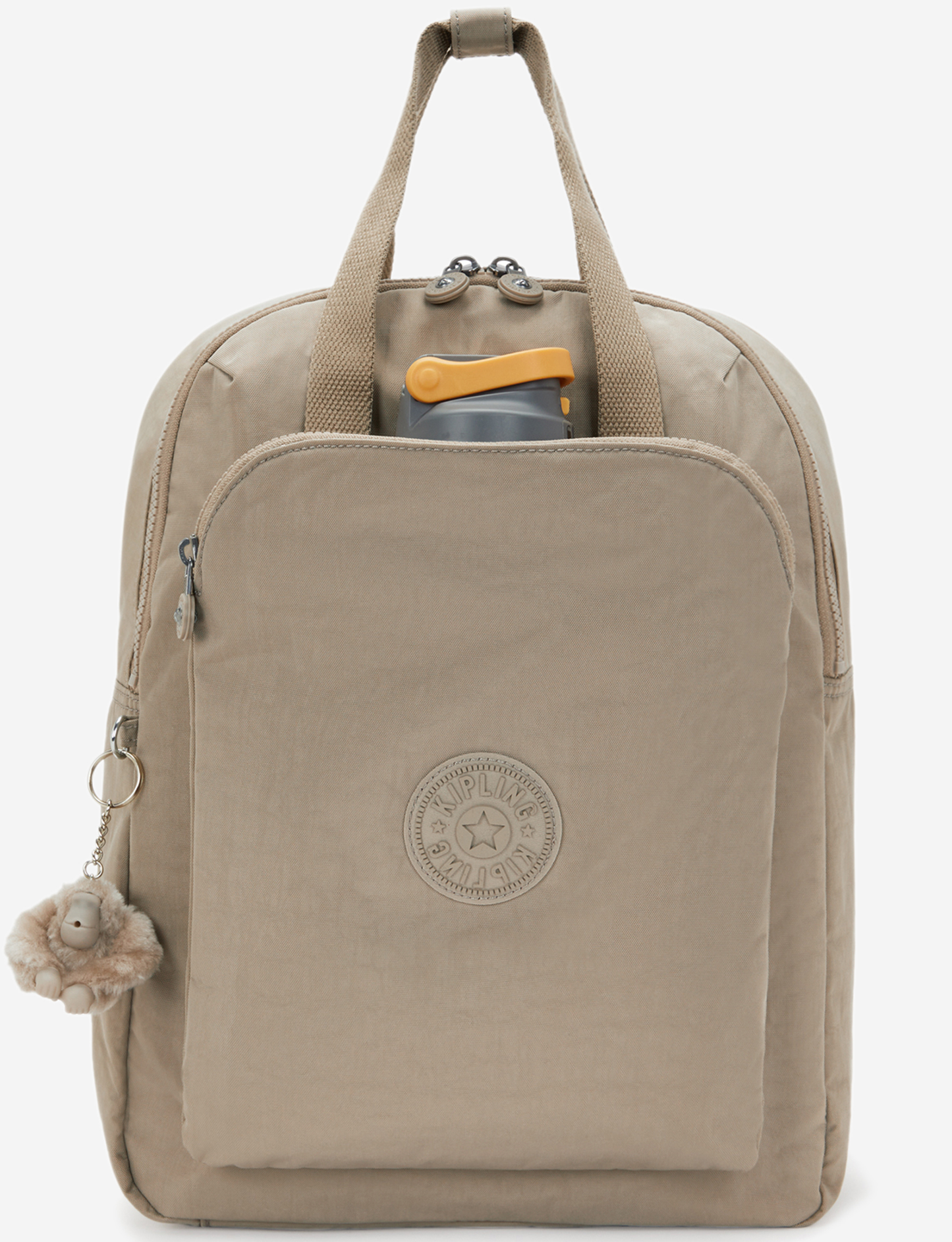 KIPLING Kazuki L Soft Taupe Large backpack (with laptop compartment) I9642-4PW