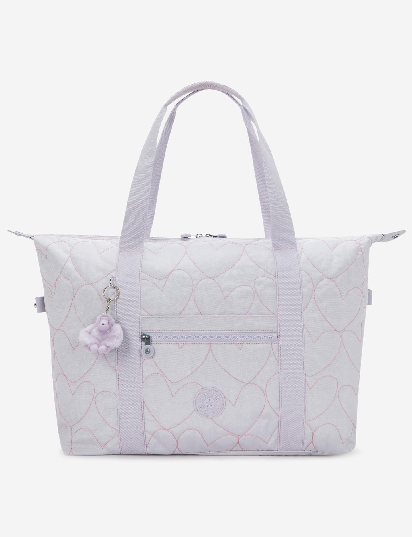 KIPLING Art M Hearts Shimmer Large tote I9786-MO6