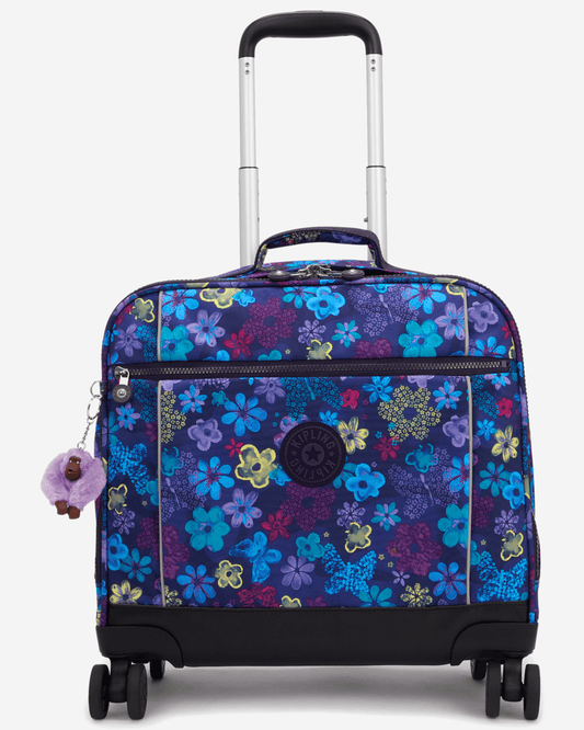 Kipling  New Storia Dark Flwr Stamp Large Wheeled Bag I4847-4FM