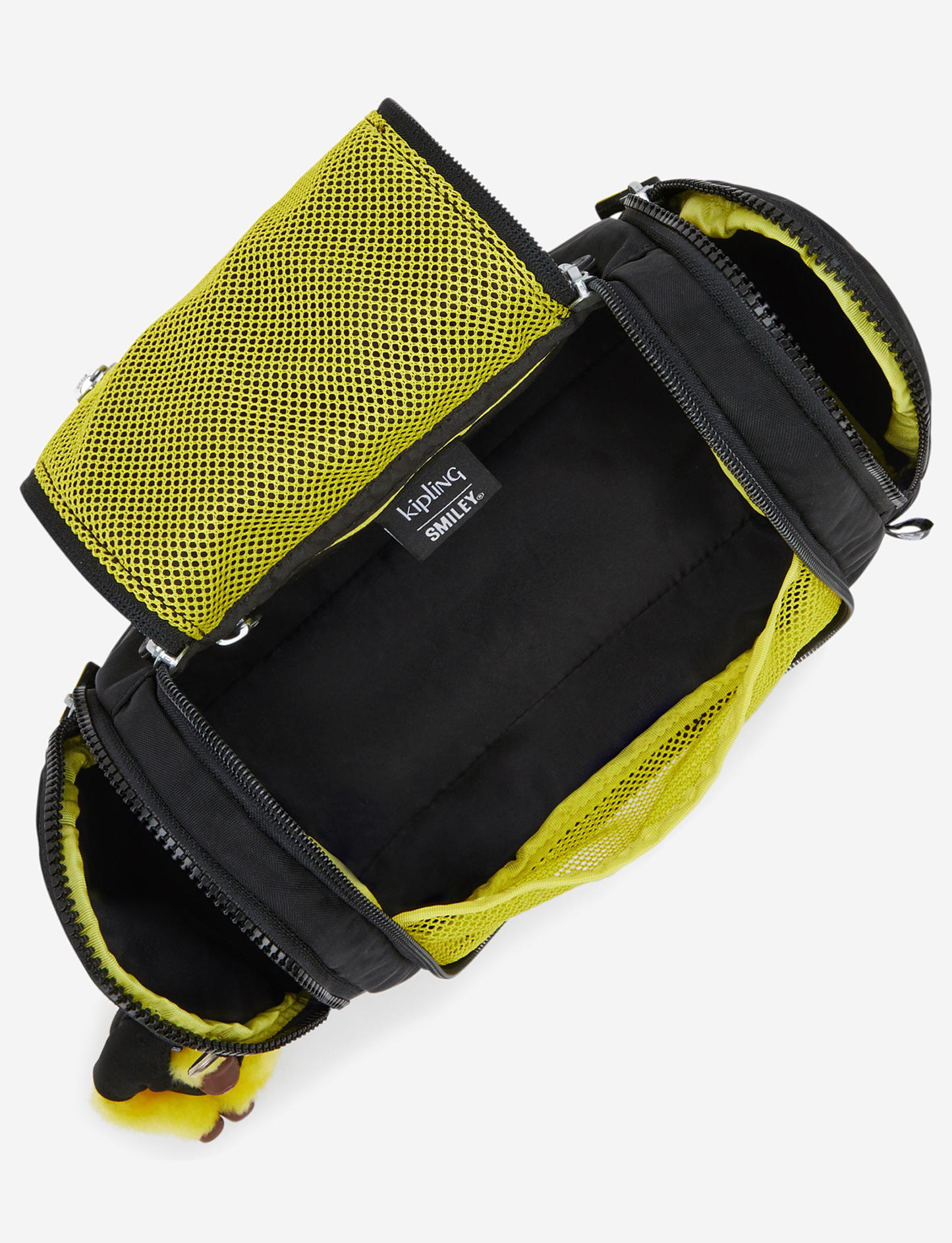 KIPLING Gloria Yell Fun Black Medium toiletry bag (with hanging hook) I8694-1KS