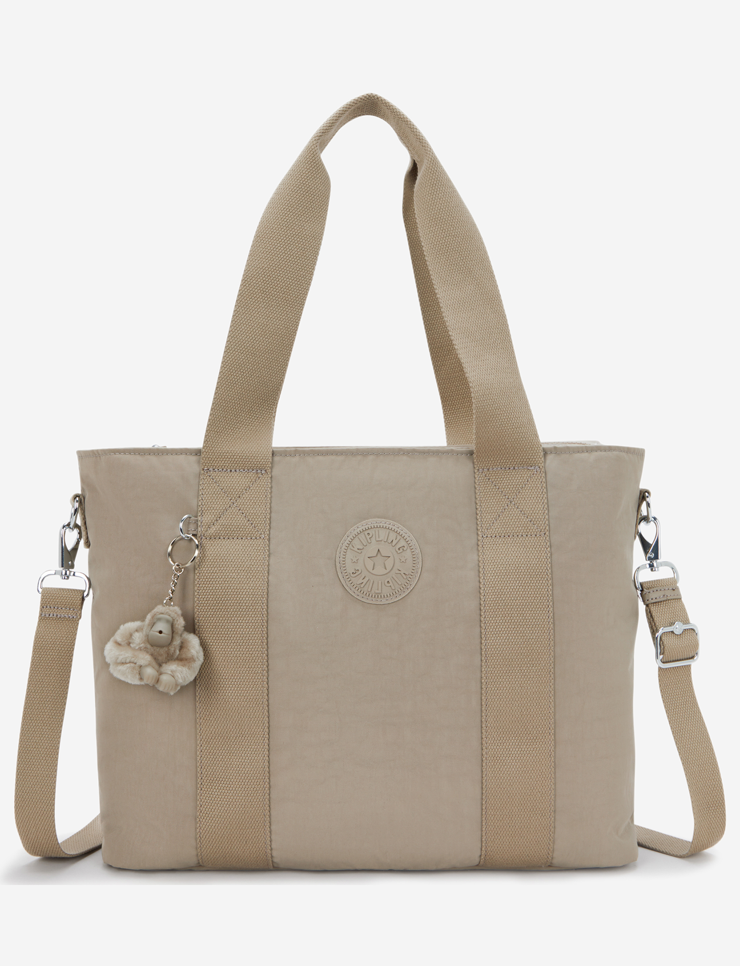 KIPLING Minta L Up Soft Taupe Large tote (with removable shoulderstrap) I8258-4PW