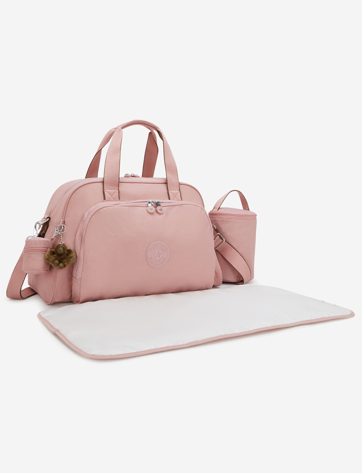 KIPLING Camama Memory Pink Large baby bag (with changing mat) 10153-0PN