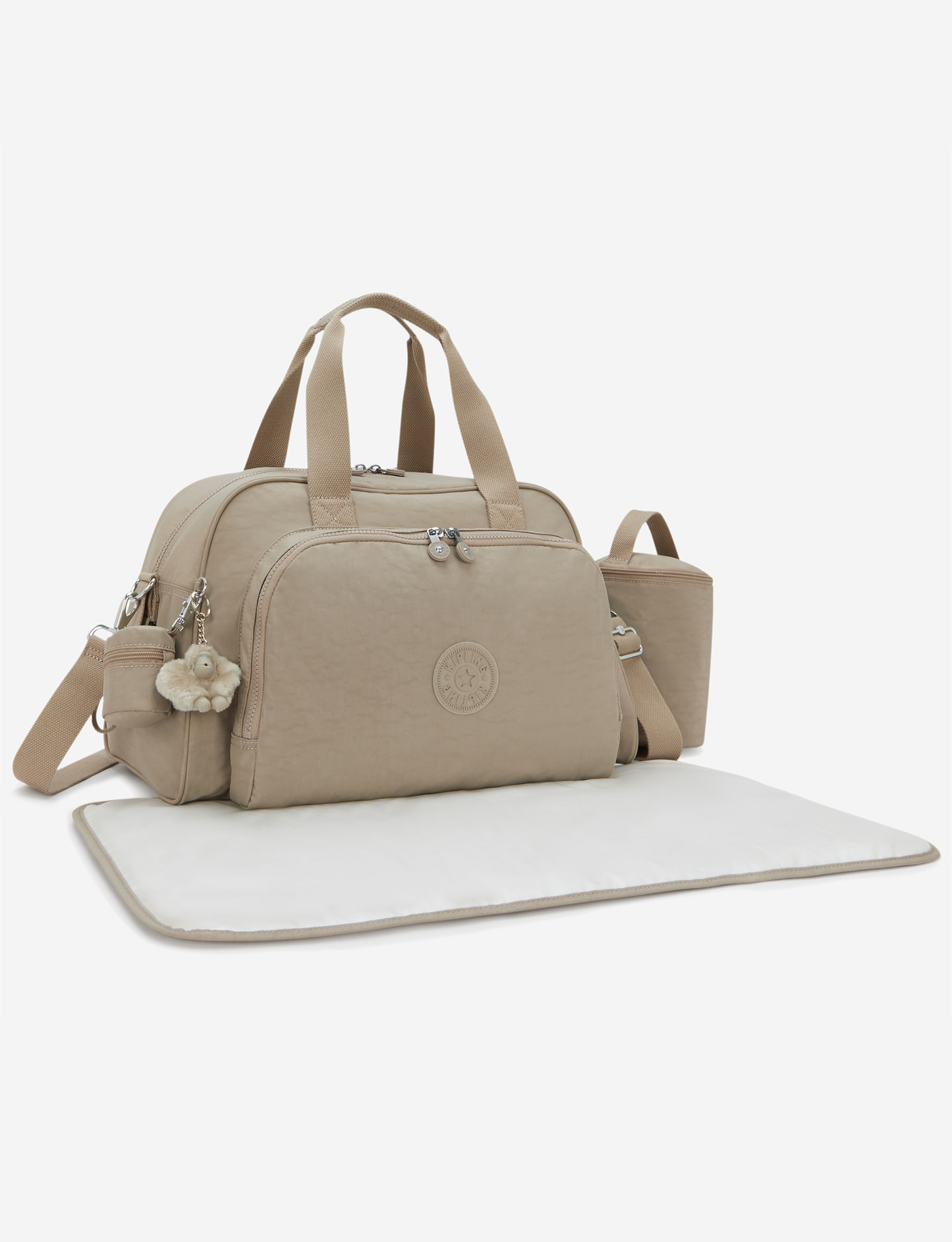 KIPLING Camama Soft Taupe Large baby bag (with changing mat) 10153-4PW