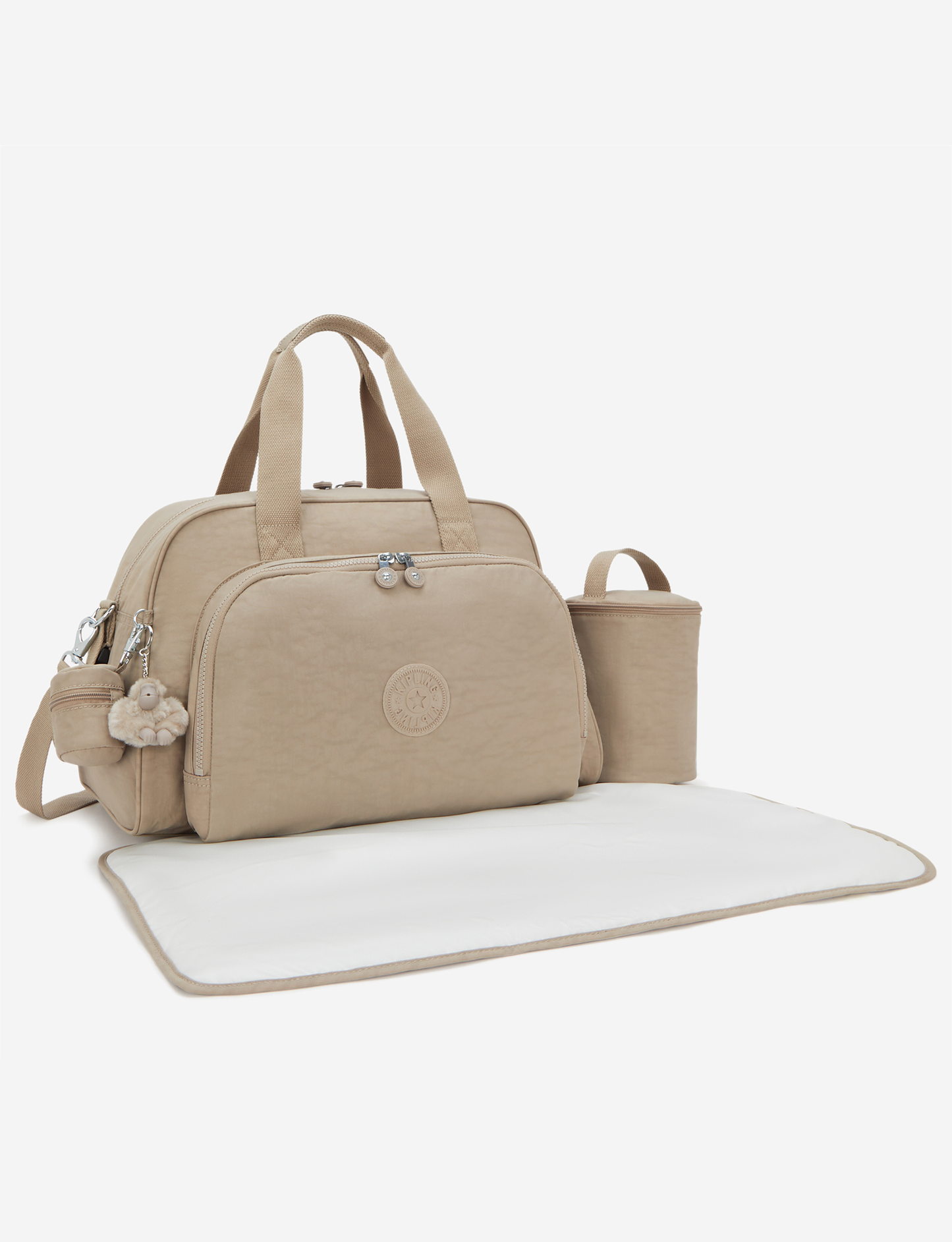 KIPLING Camama Soft Taupe Large baby bag (with changing mat) 10153-4PW